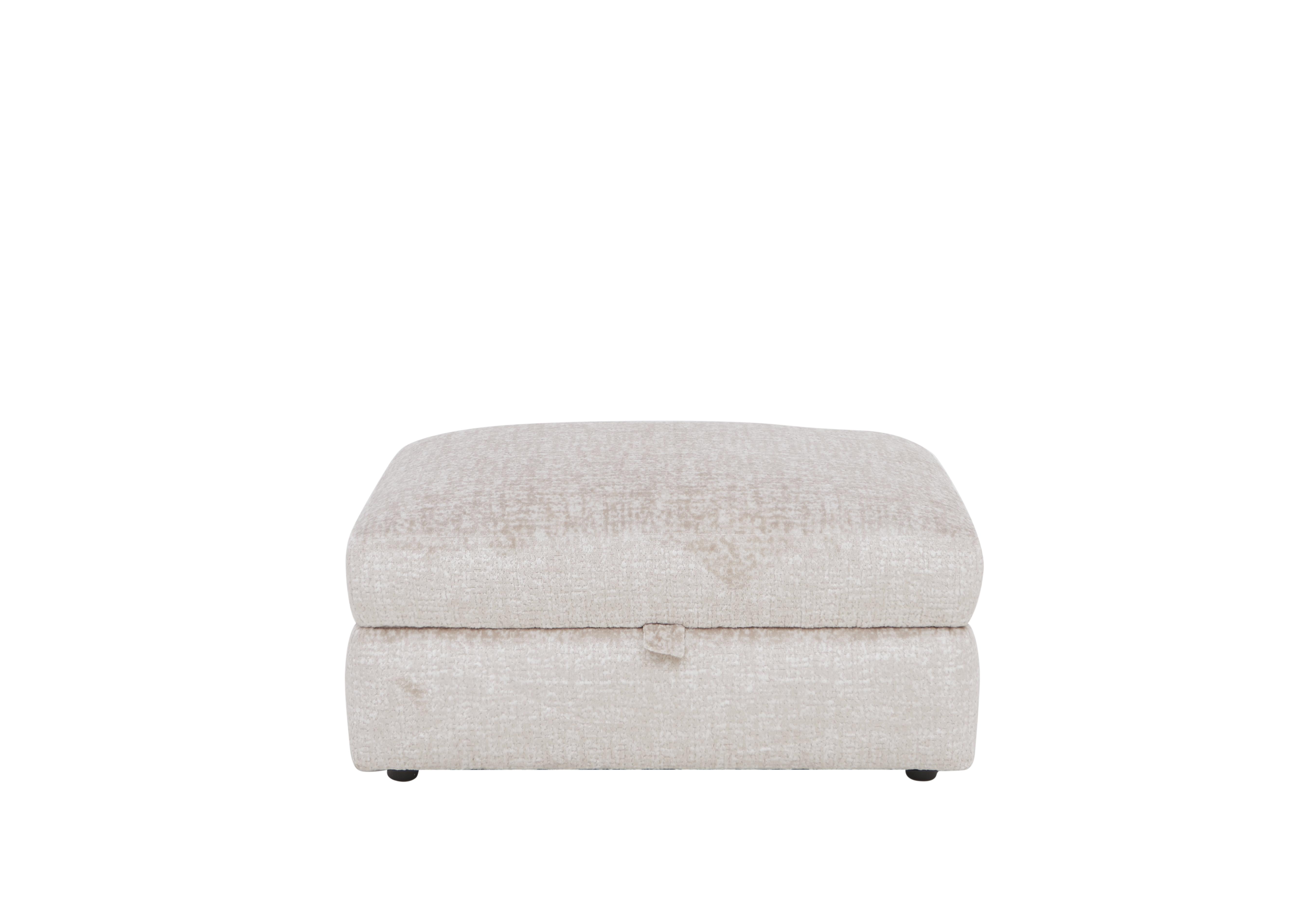 Pandora Large Storage Footstool in Plain Mink on Furniture Village