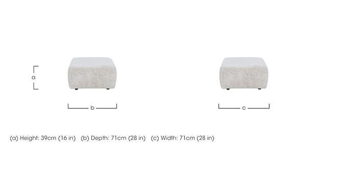 Pandora Medium Footstool in  on Furniture Village