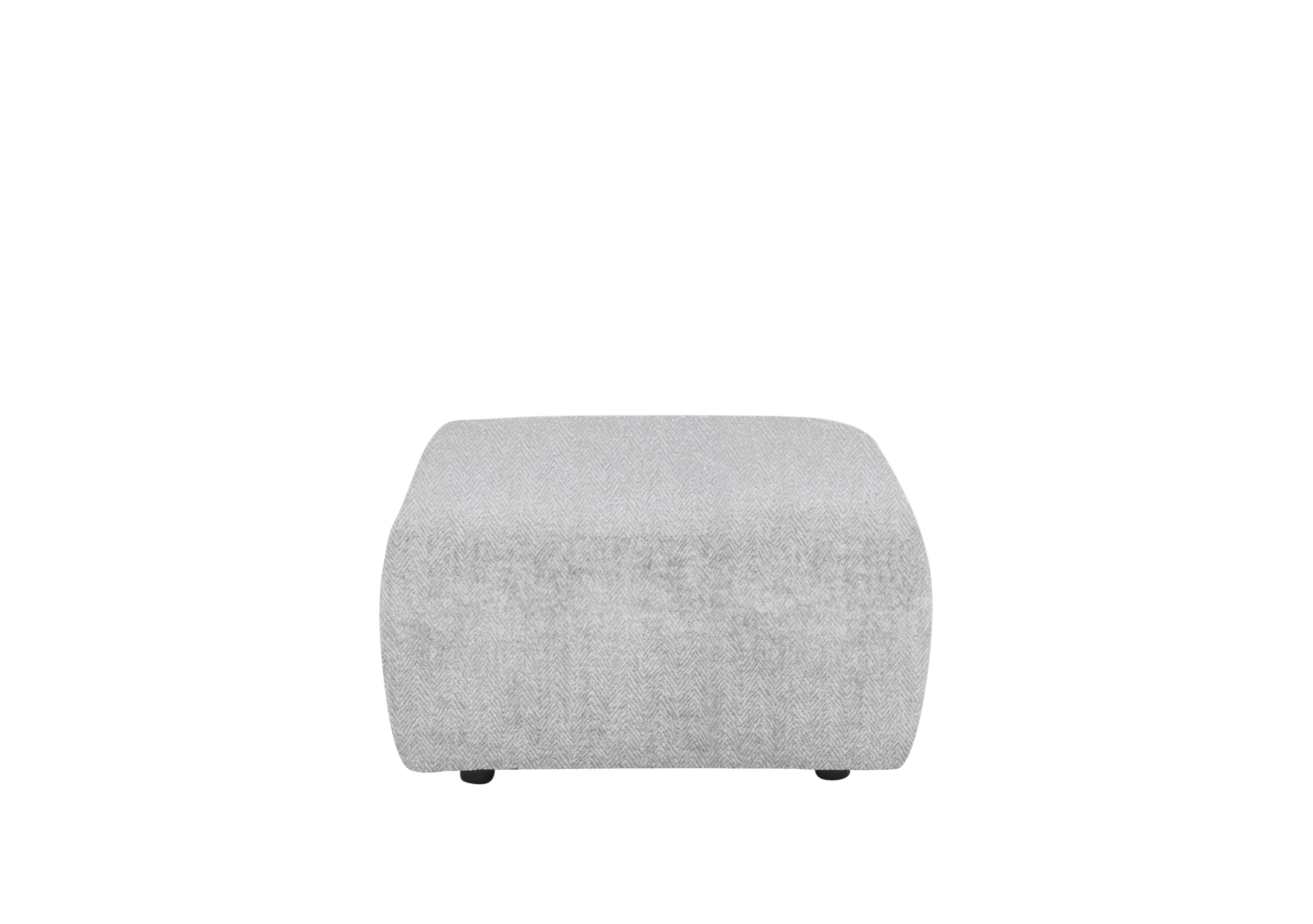 Pandora Medium Footstool in Chevron Silver on Furniture Village