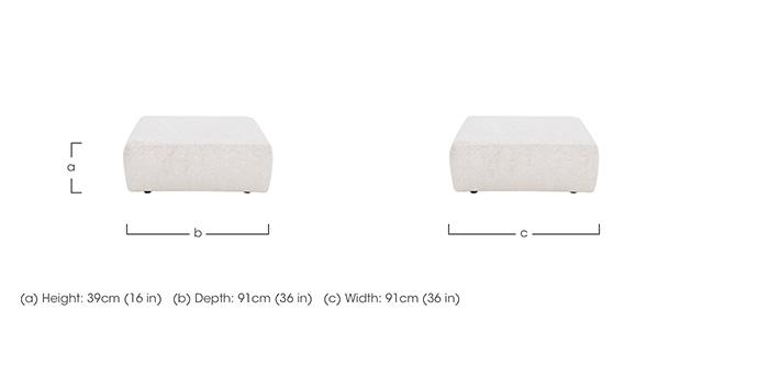 Large Footstool in  on Furniture Village