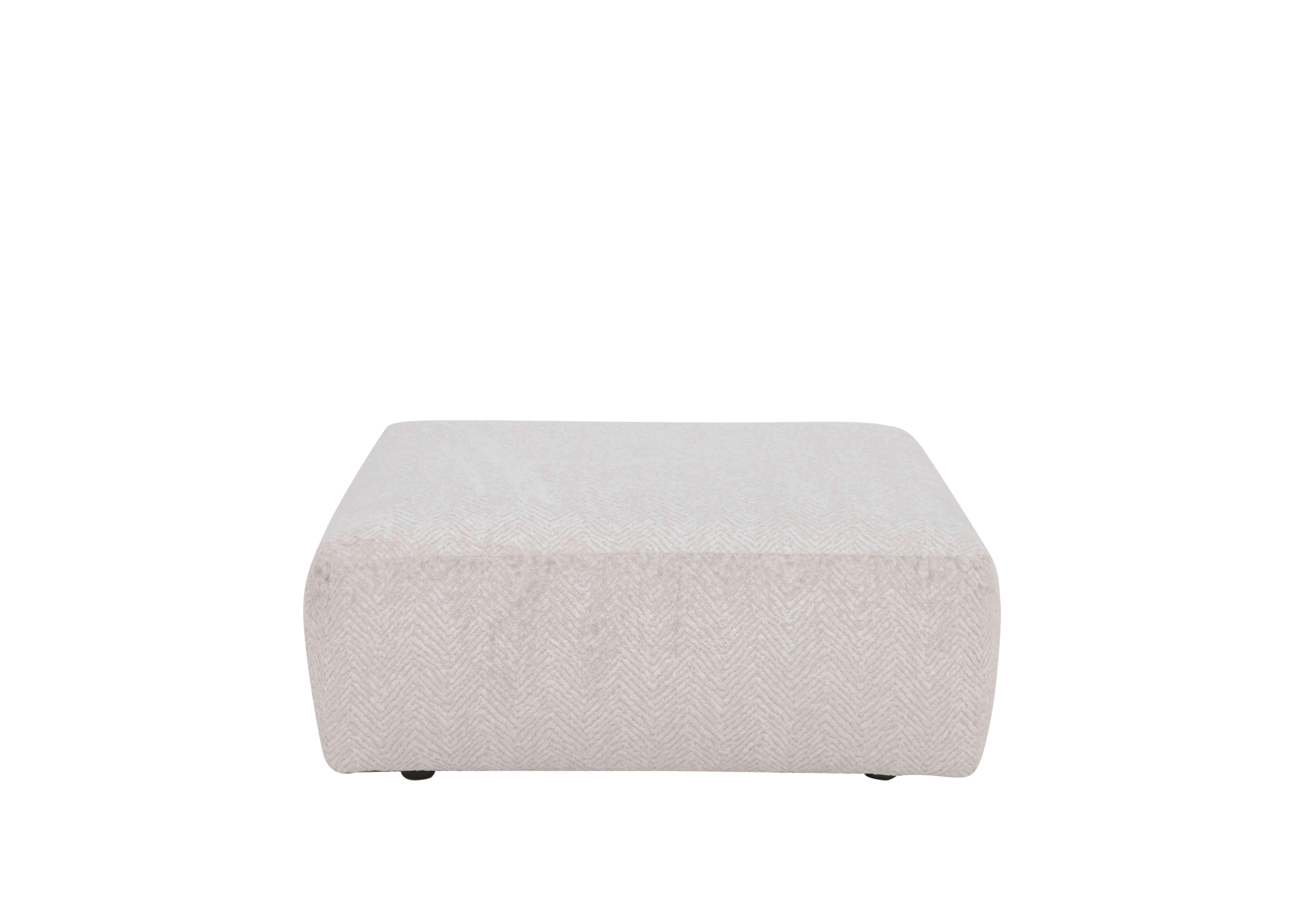Large Footstool in Chevron Mink on Furniture Village