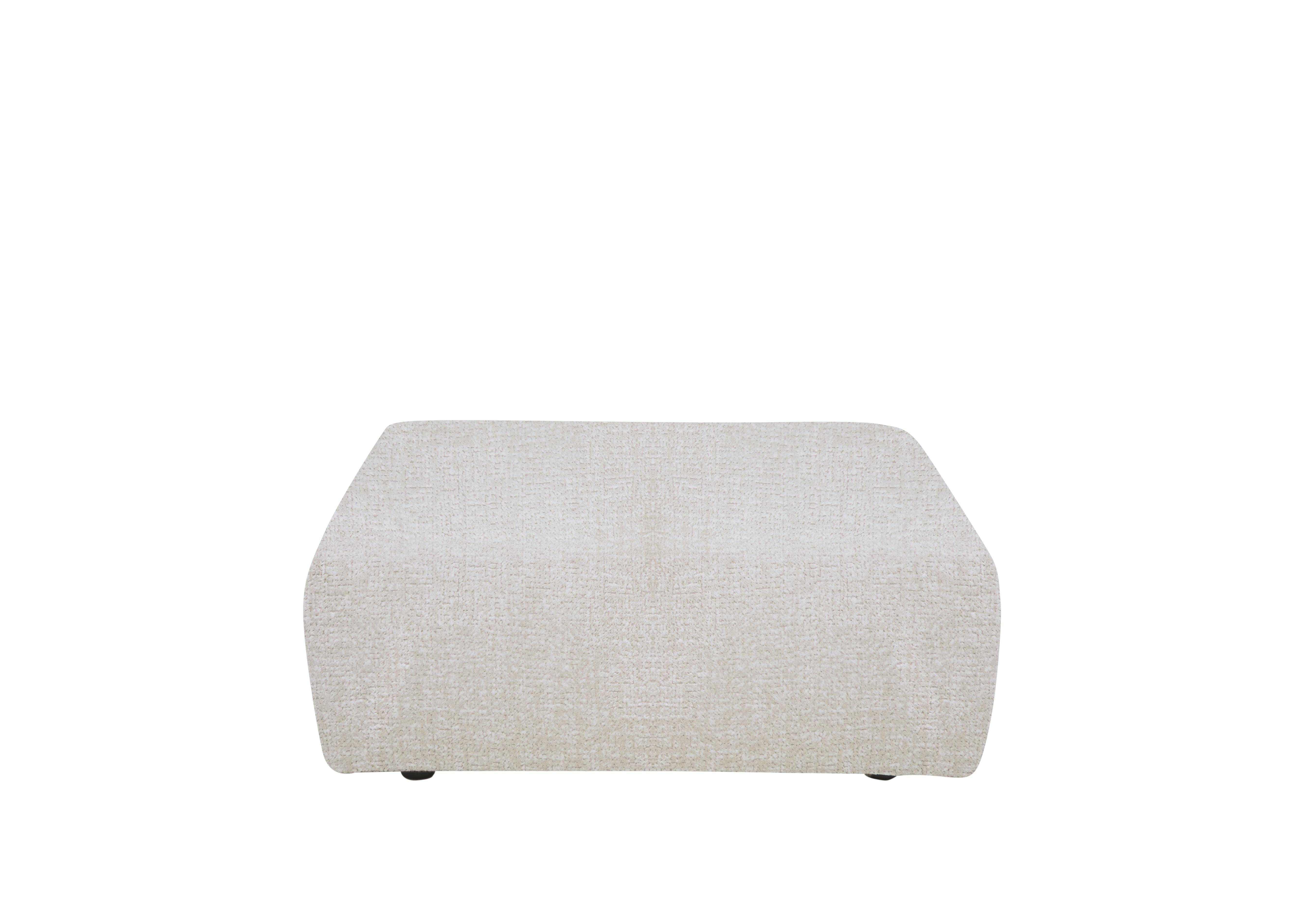 Boutique Pandora Large Footstool in Plain Ivory on Furniture Village