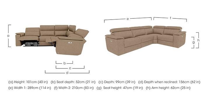 Davide Small Fabric Corner Sofa in  on Furniture Village