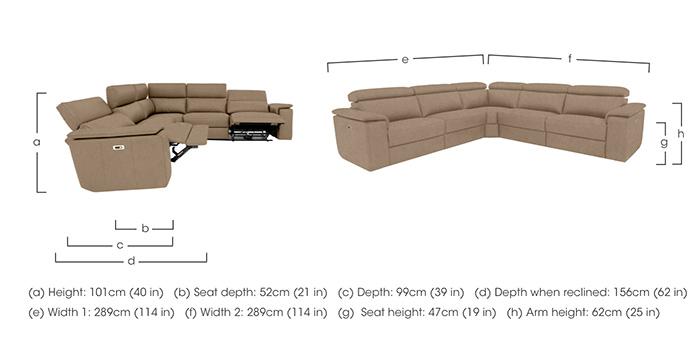 Davide Large Fabric Corner Sofa in  on Furniture Village