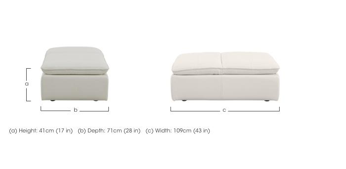 Starlight Express Leather Storage Chair Footstool in  on Furniture Village