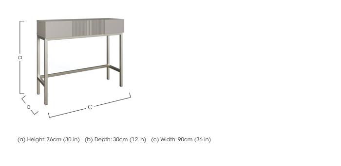 Delta Vanity Table with Smart LED Lighting in  on Furniture Village