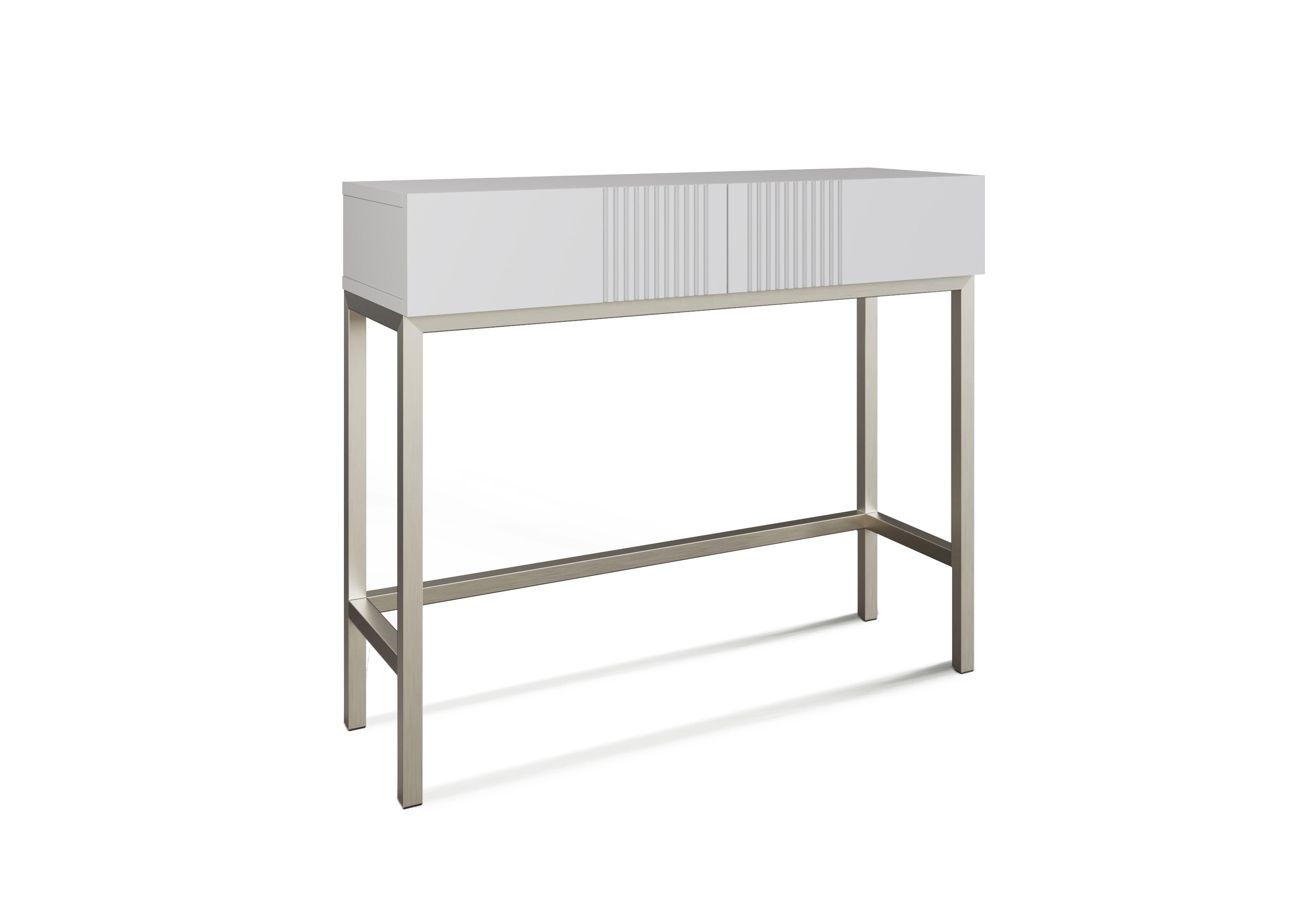 Delta Vanity Table with Smart LED Lighting in White on Furniture Village