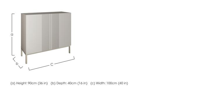 Delta 2 Door Sideboard with Smart LED Lighting in  on Furniture Village