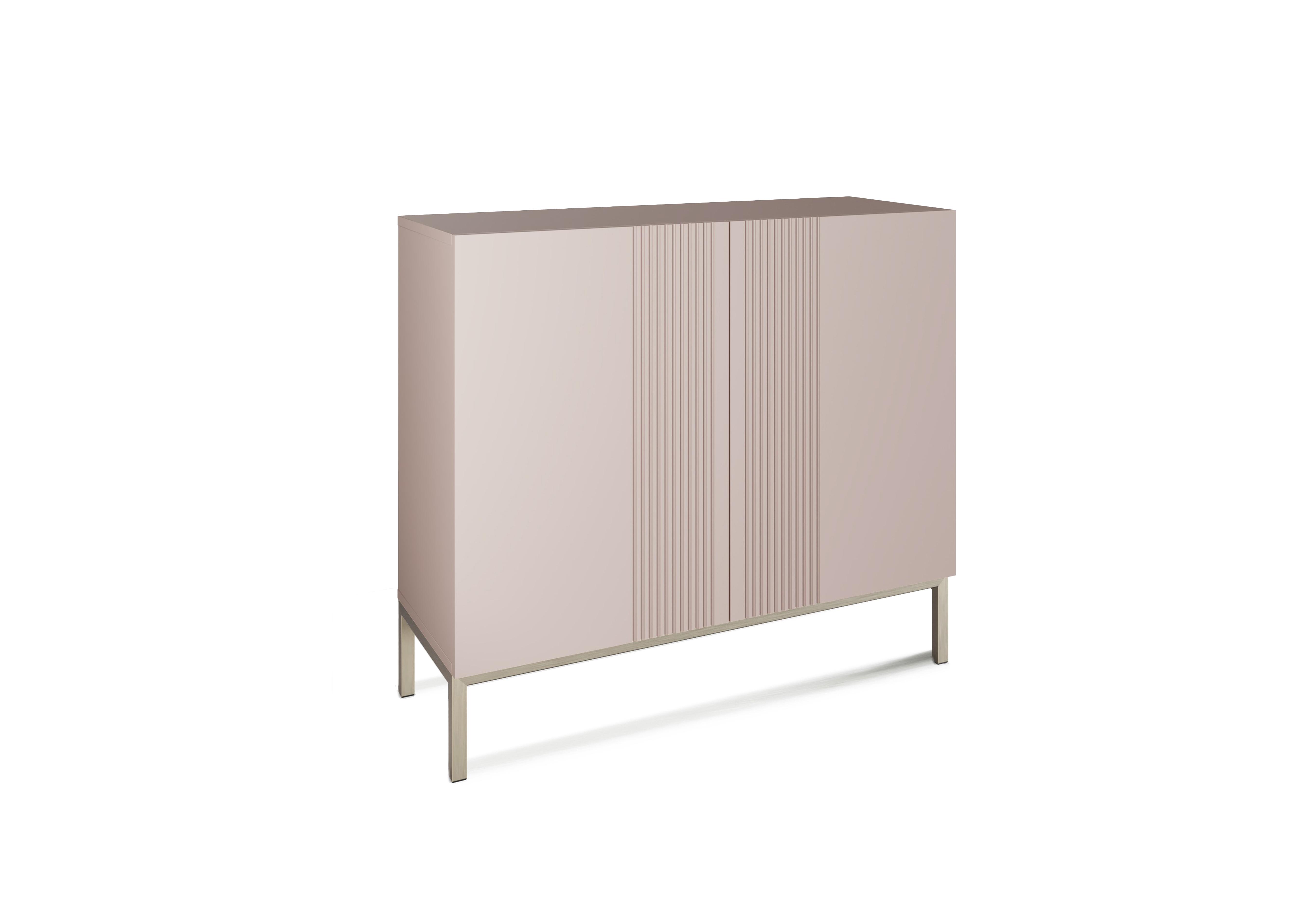 Delta 2 Door Sideboard with Smart LED Lighting in Mulberry on Furniture Village