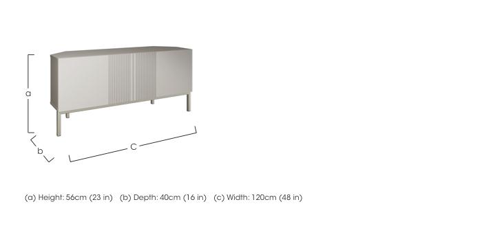 Delta Corner TV Unit with Smart LED Lighting in  on Furniture Village