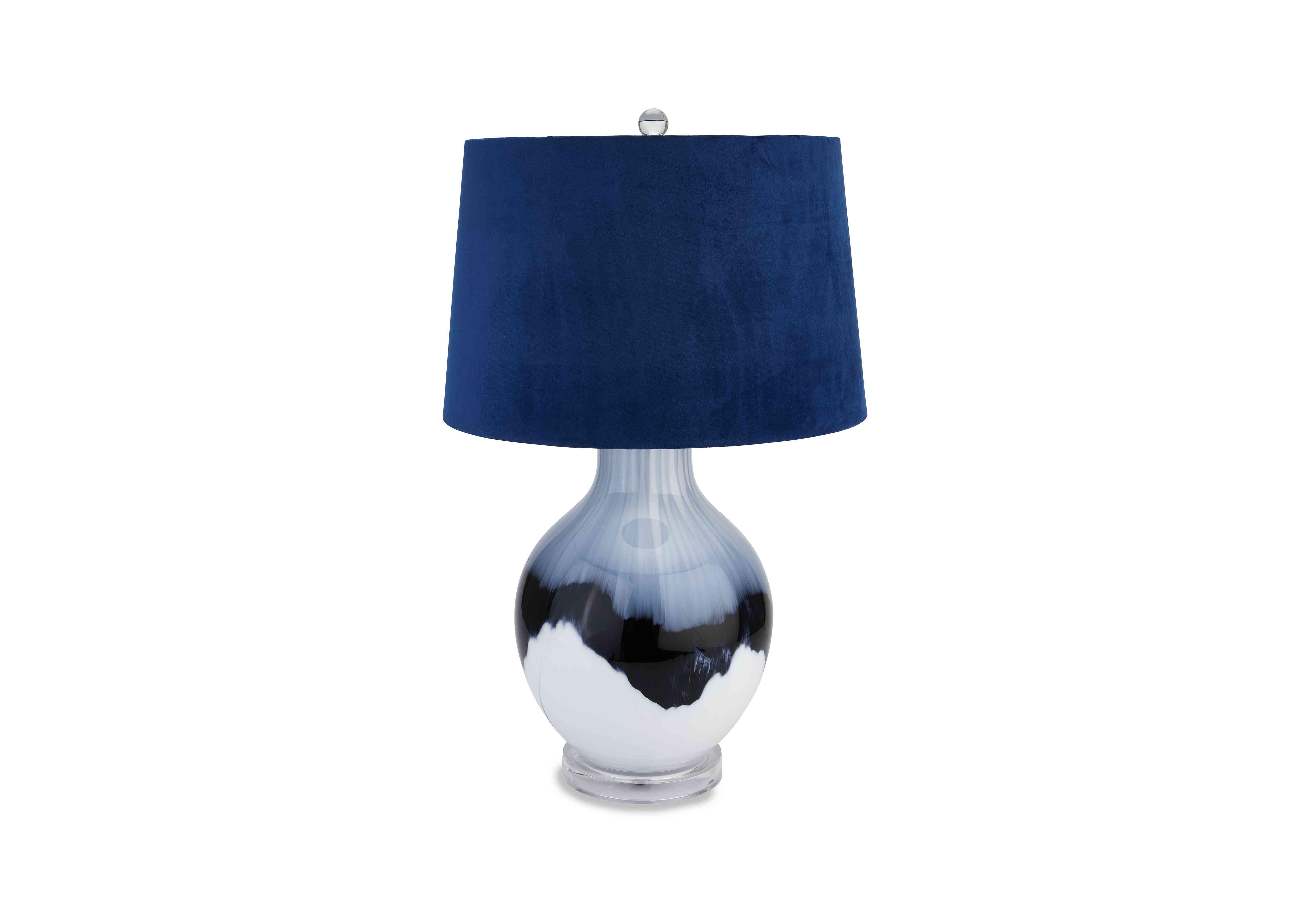 Ice Shadows Table Lamp in Blue on Furniture Village