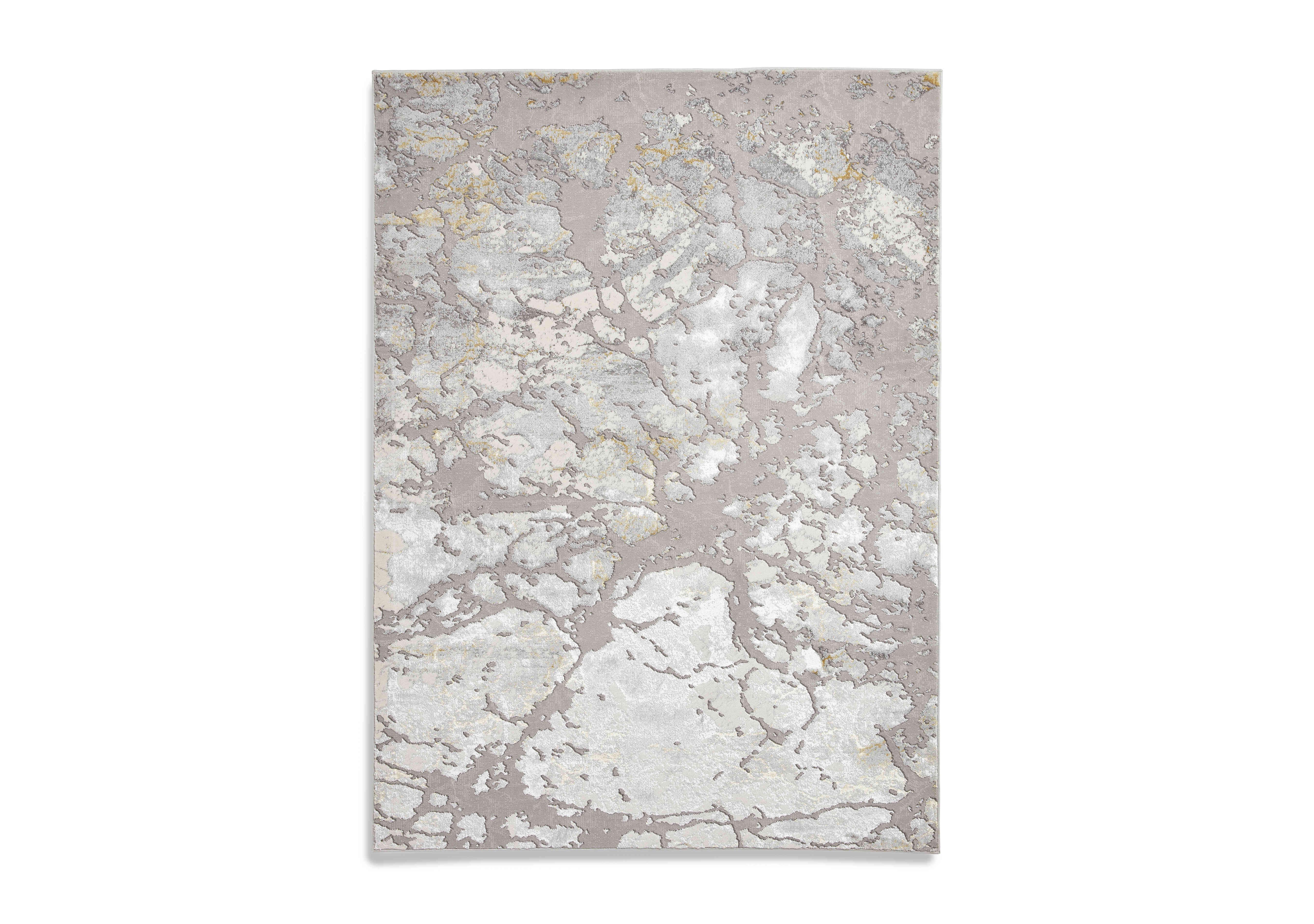 Amaia Rug in Gold on Furniture Village