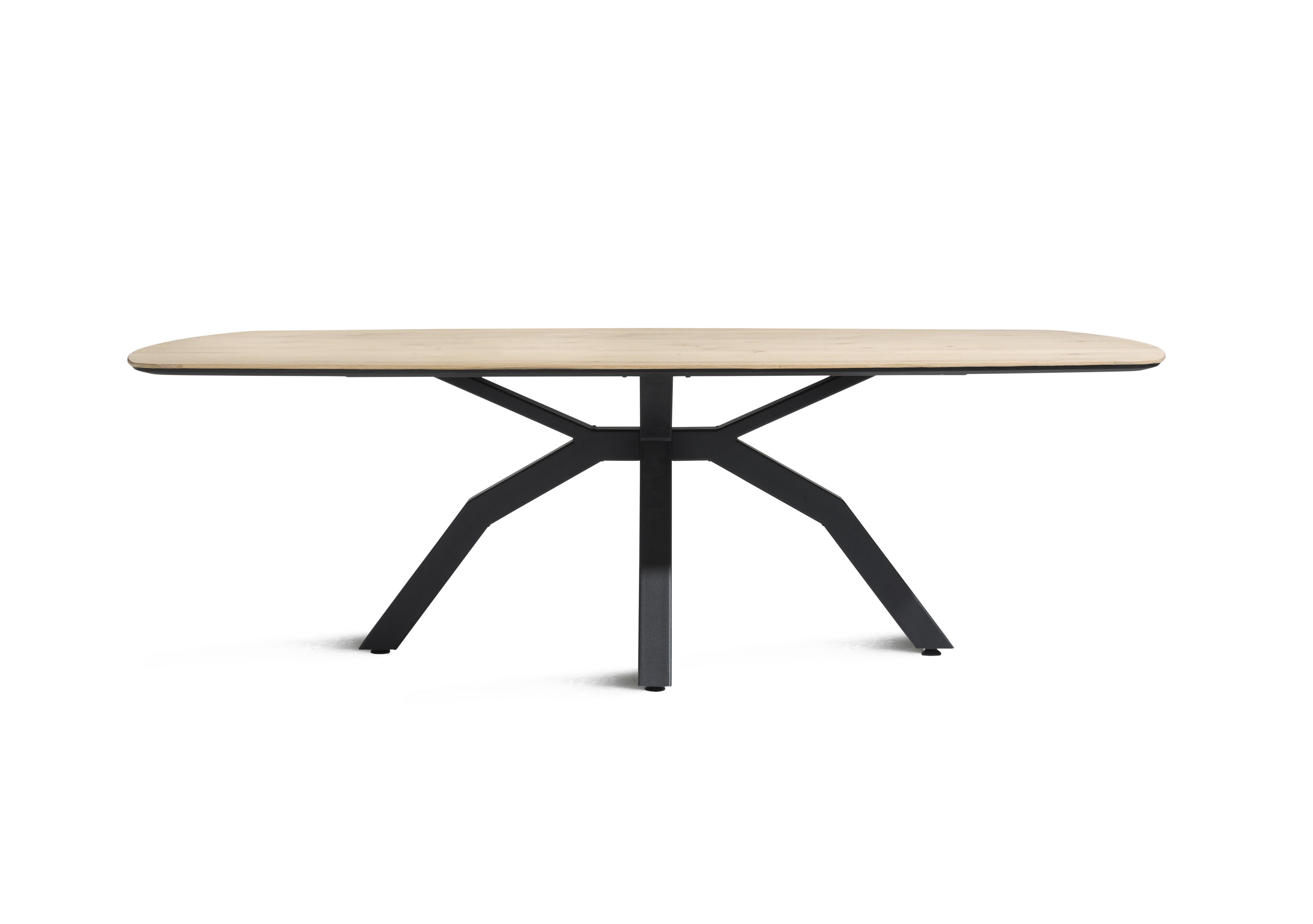 Montreal Dining Table with Spider Legs in Natural on Furniture Village