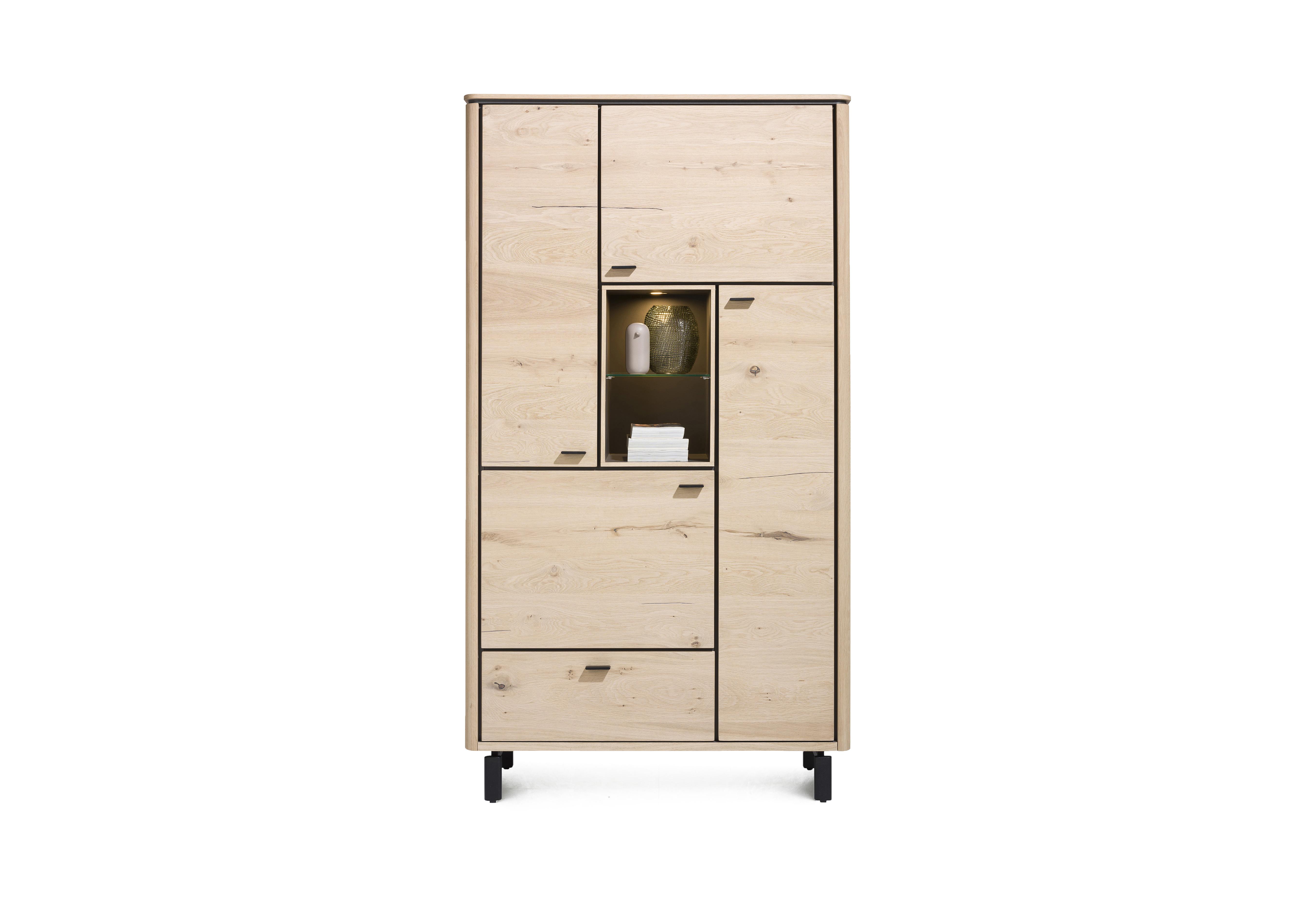 Montreal Tall Highboard in Natural on Furniture Village
