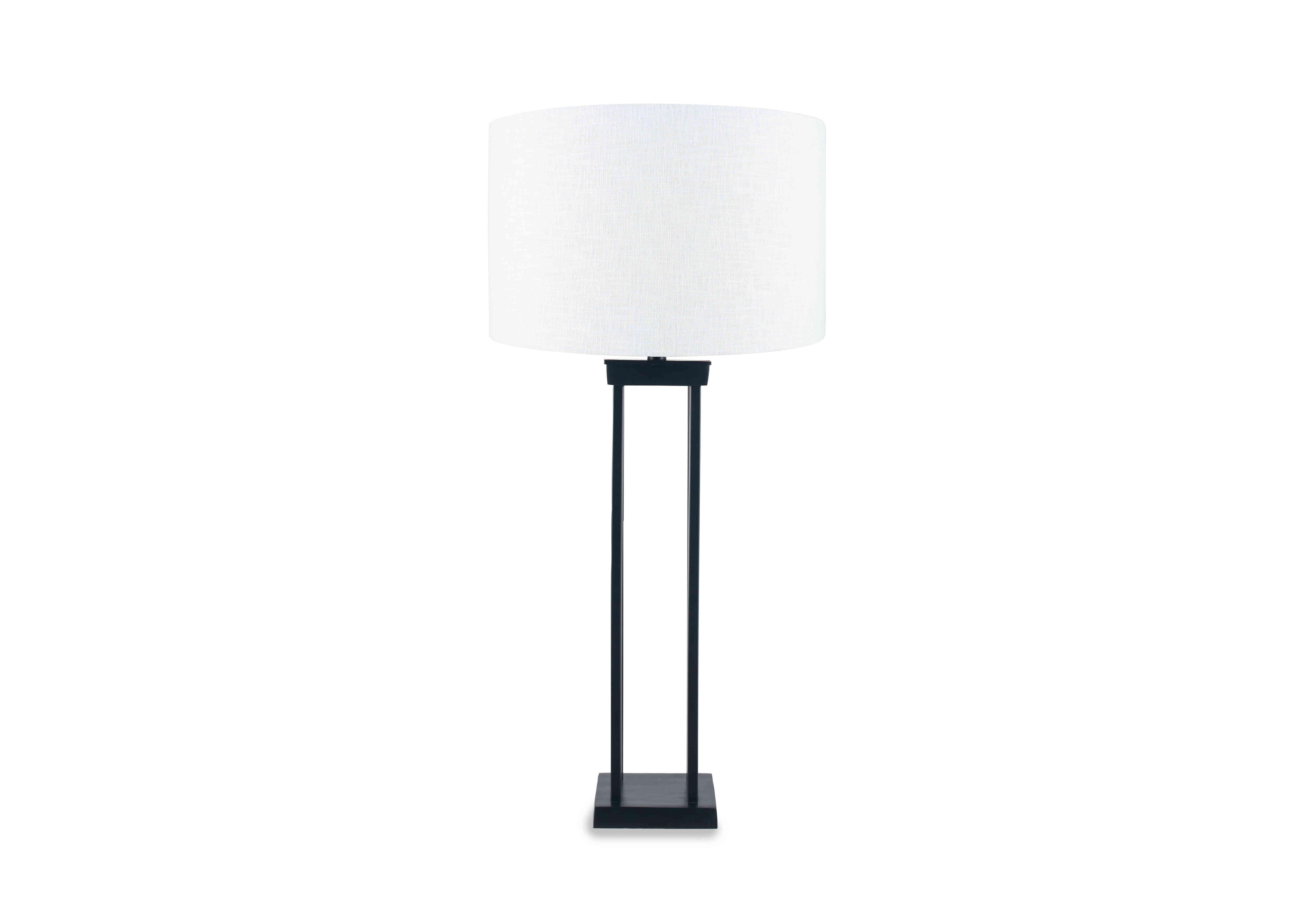 Langston Table Lamp in White on Furniture Village