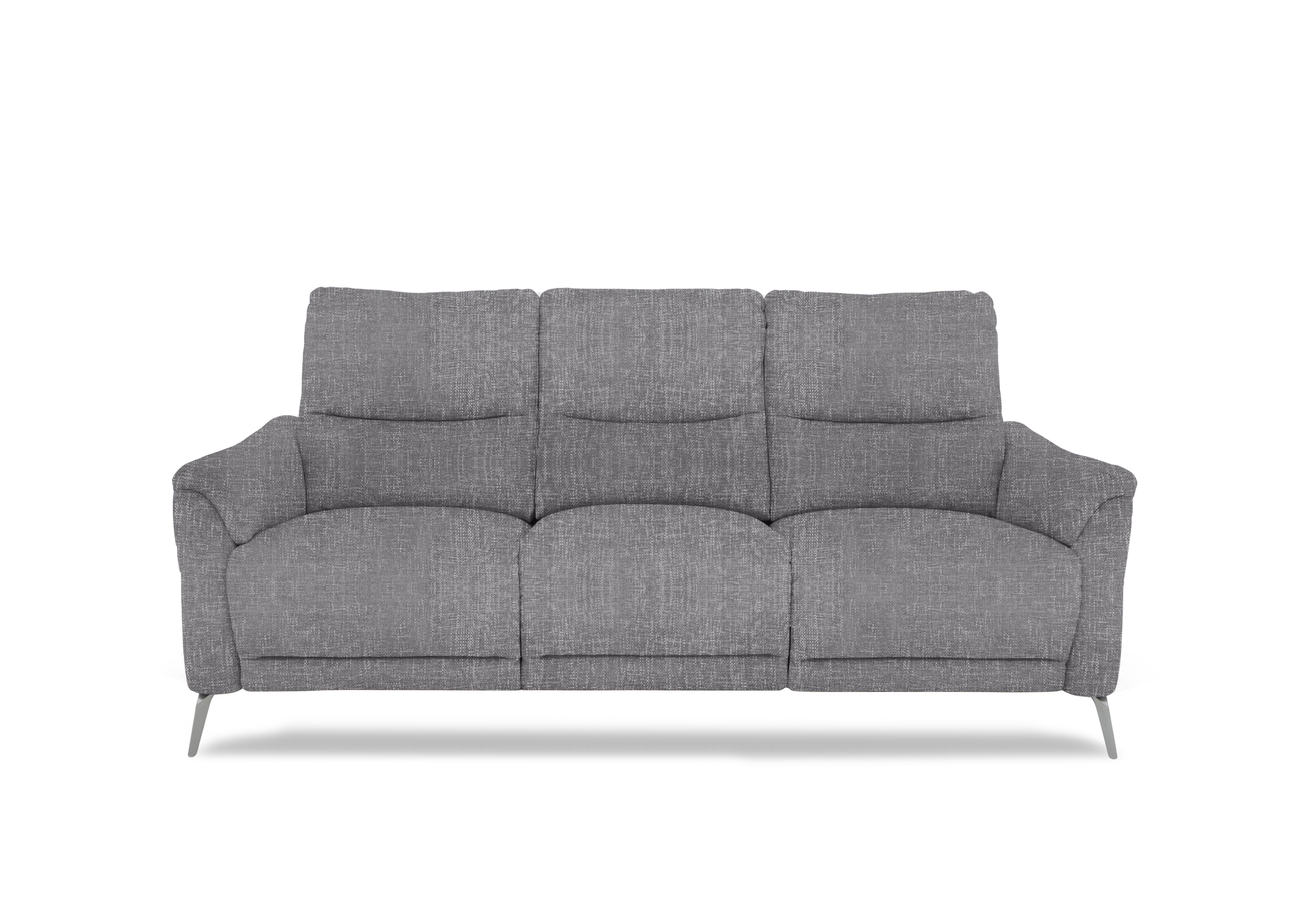 Daytona 3 Seater Fabric Power Recliner Sofa with Drinks Holder and Built-in Bluetooth Speaker in 12445 Anivia Grey on Furniture Village