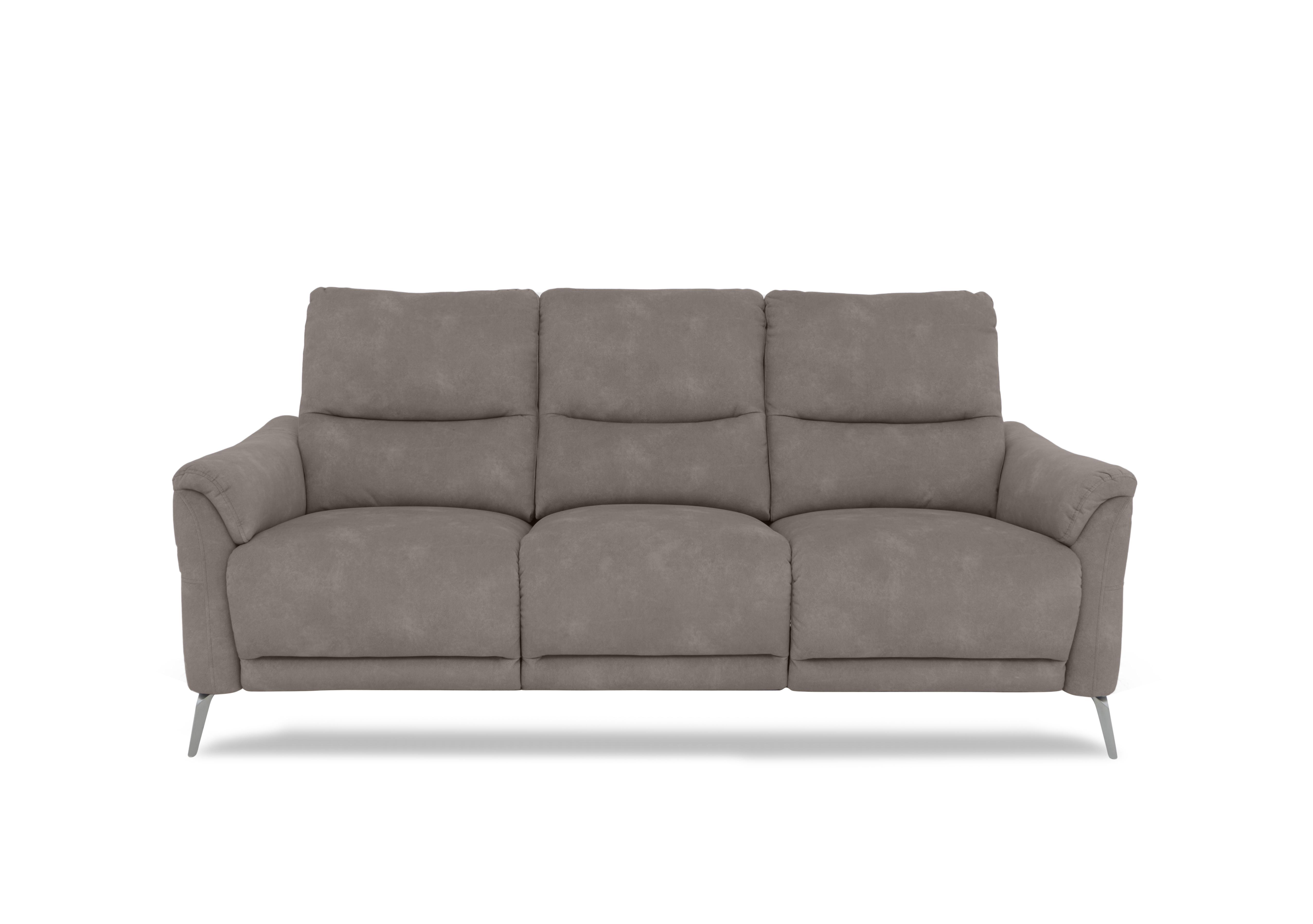 Daytona 3 Seater Fabric Power Recliner Sofa with Drinks Holder and Built-in Bluetooth Speaker in 43504 Dexter Mocha on Furniture Village