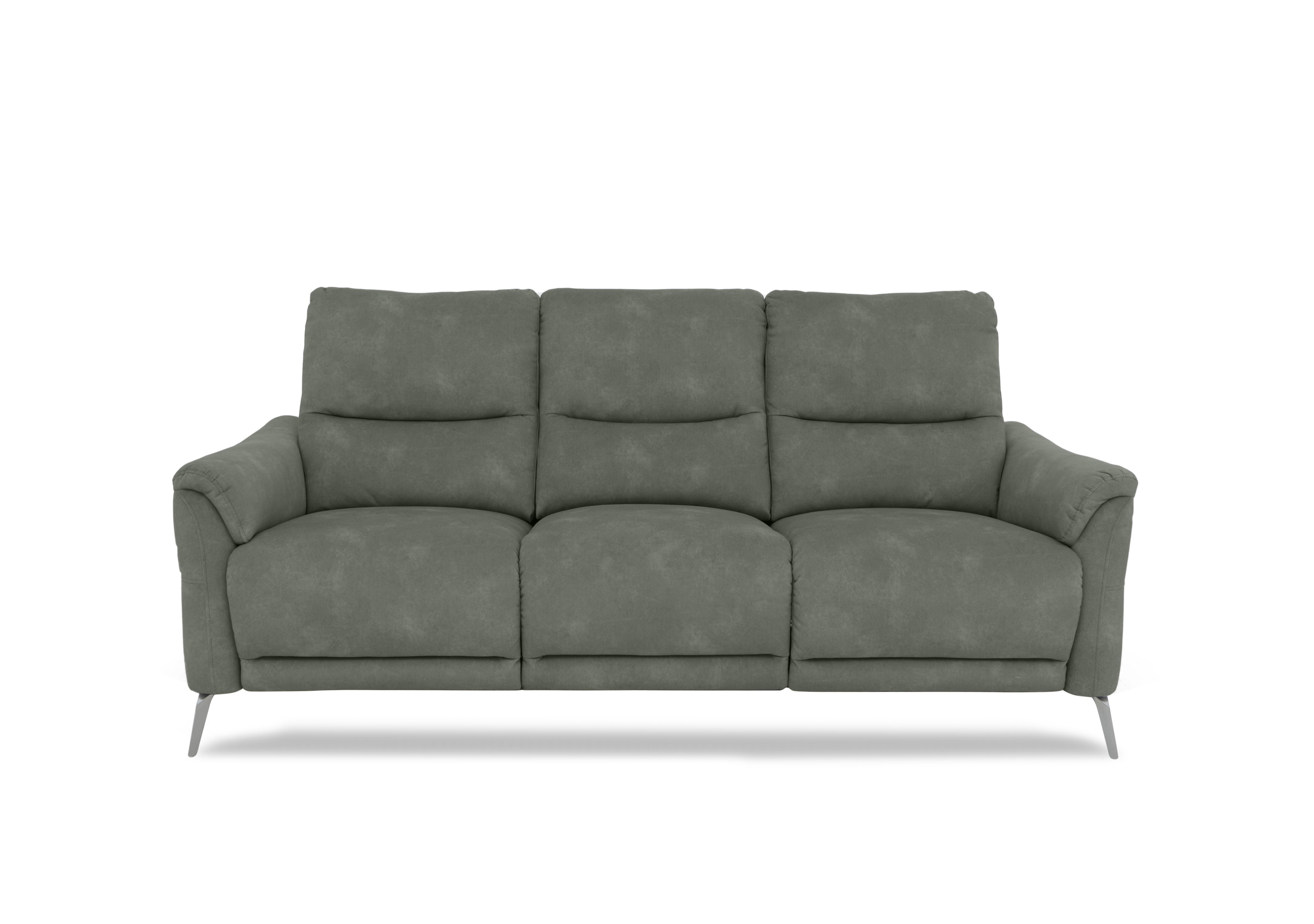 Daytona 3 Seater Fabric Power Recliner Sofa with Drinks Holder and Built-in Bluetooth Speaker in 43514 Dexter Fern on Furniture Village
