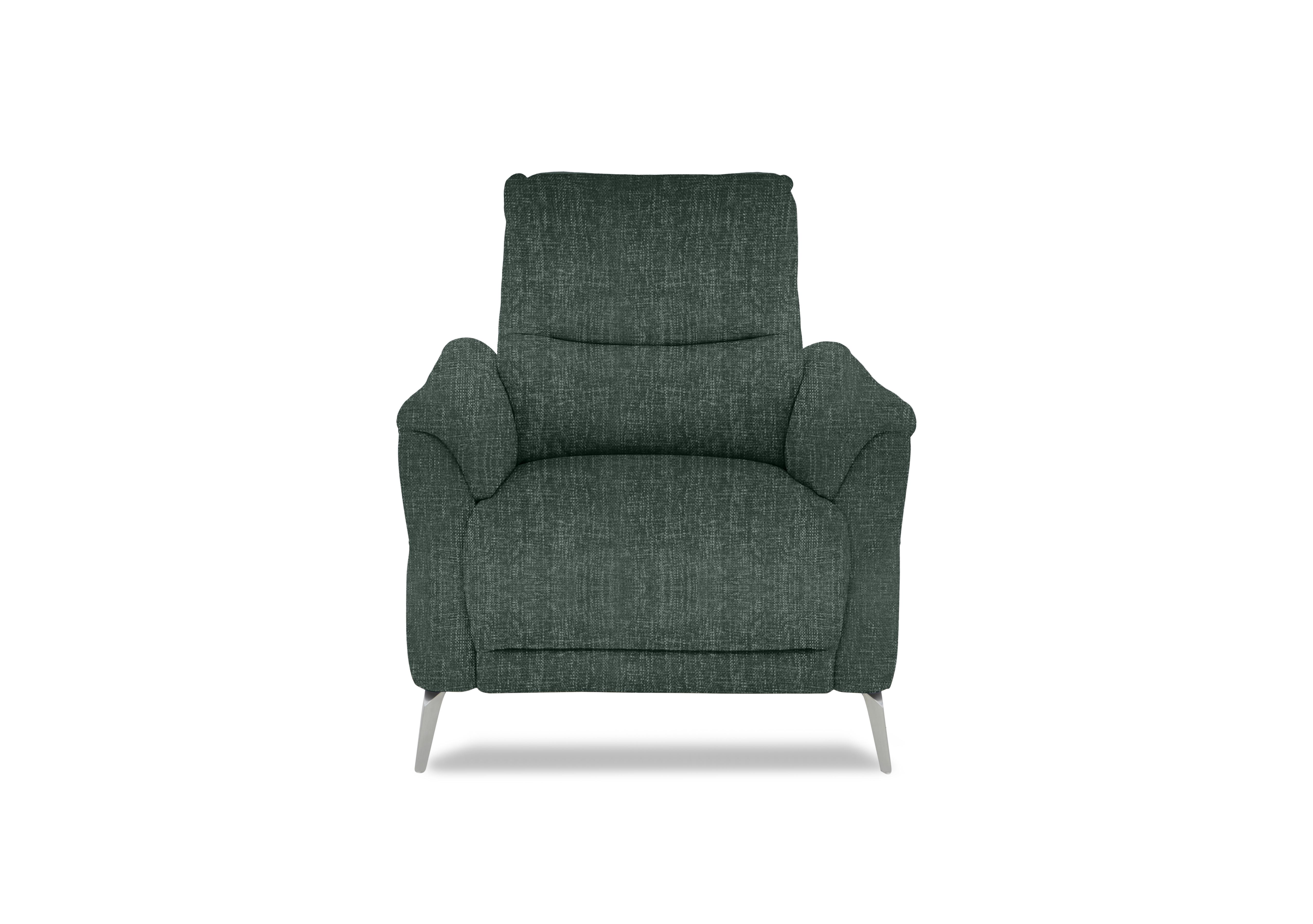Daytona Fabric Power Recliner Chair with Bluetooth Speaker in 19445 Anivia Green on Furniture Village