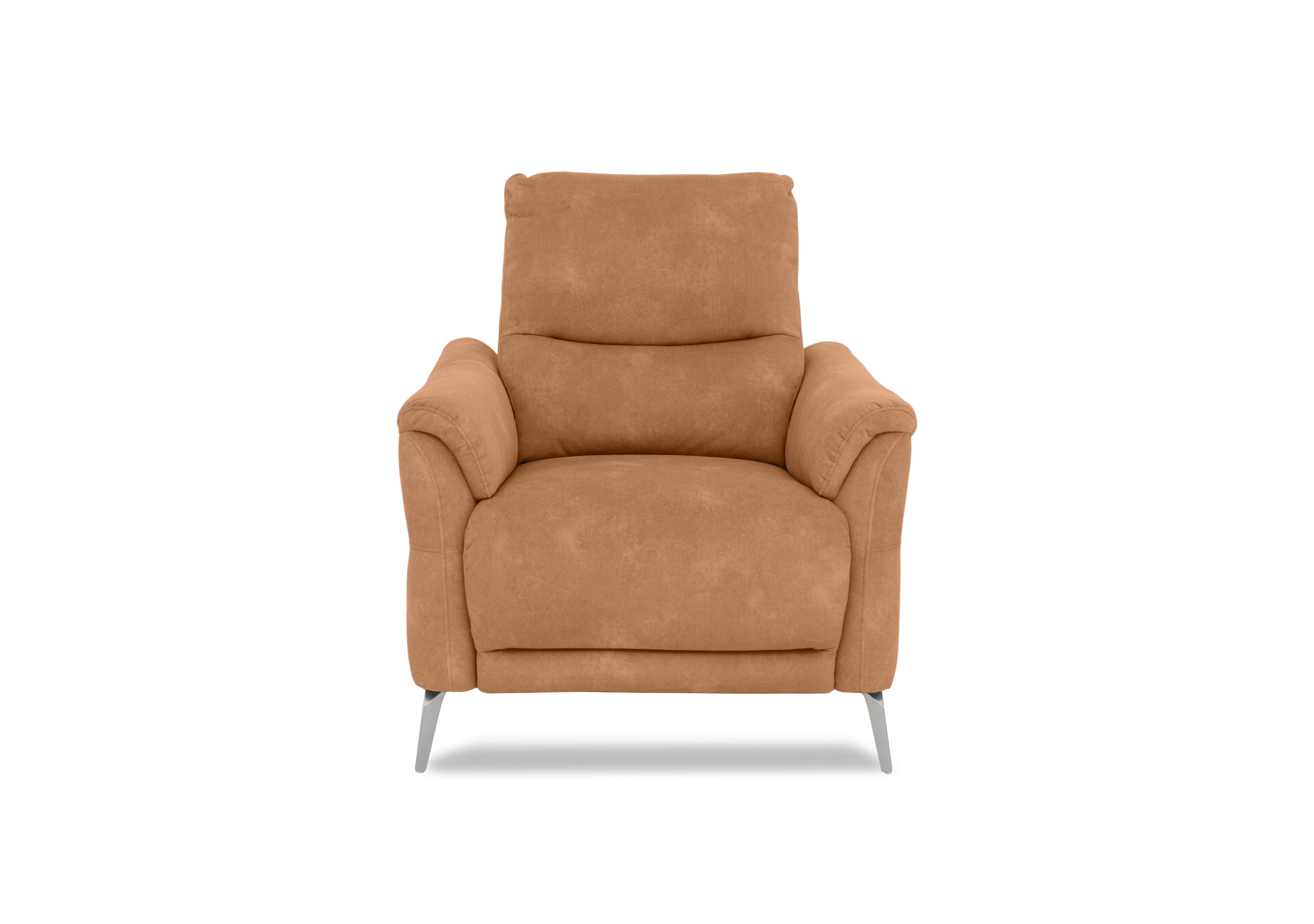 Daytona Fabric Power Recliner Chair with Bluetooth Speaker in 43509 Dexter Pumpkin on Furniture Village