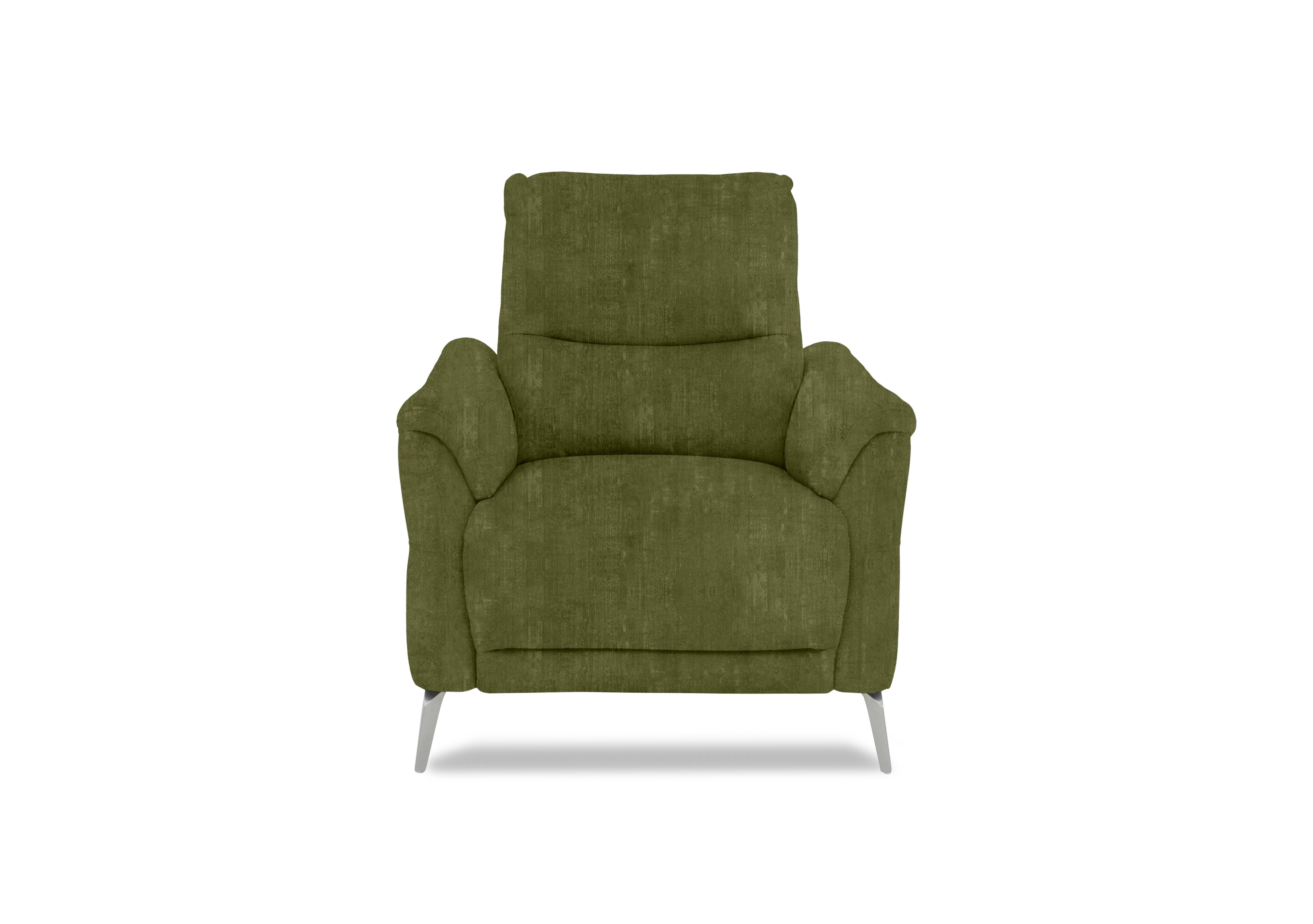 Daytona Fabric Power Recliner Chair with Bluetooth Speaker in 52003 Heritage Olive on Furniture Village