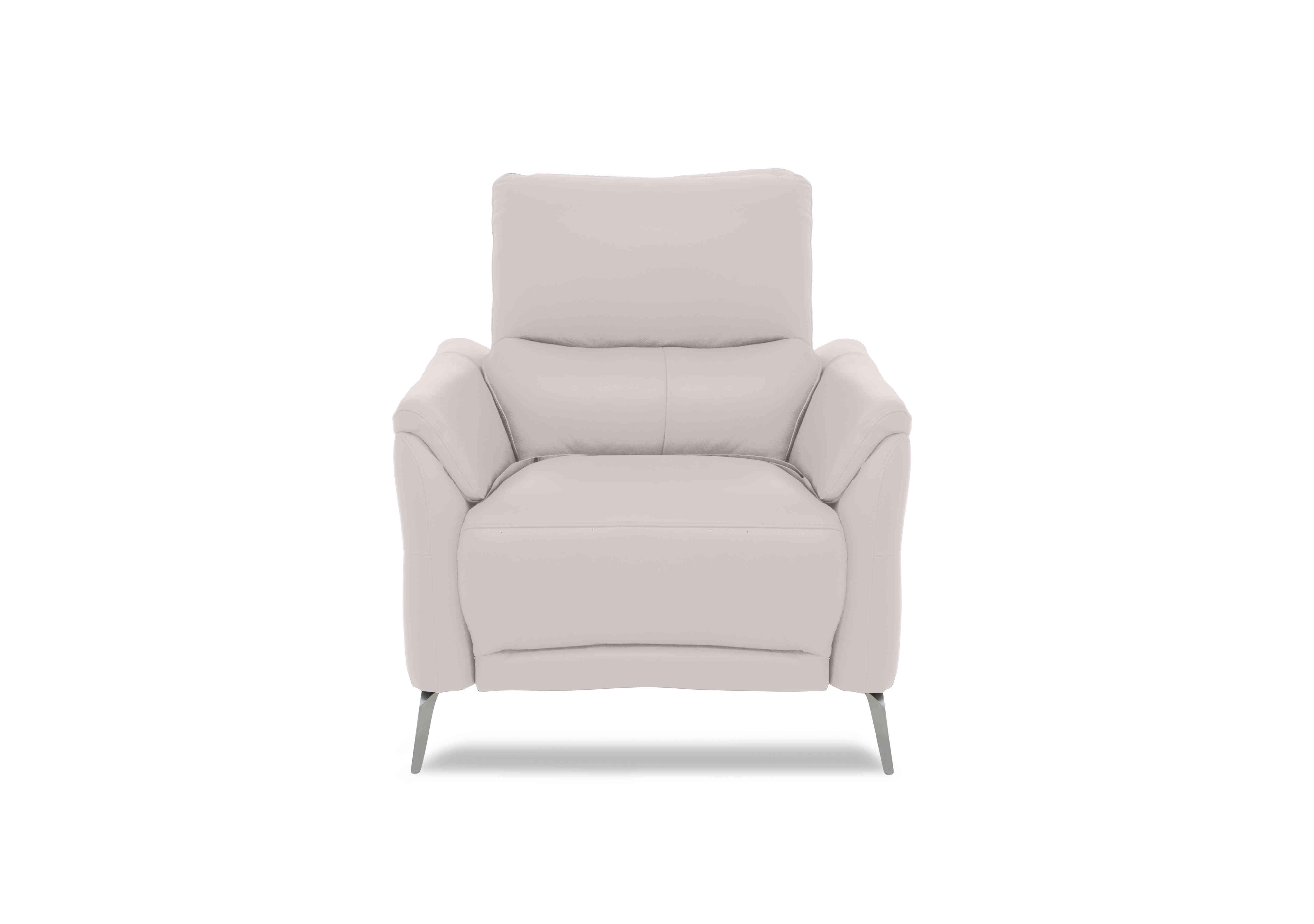 Daytona Leather Power Recliner Chair with Bluetooth Speaker in Cat-40/13 Cotton on Furniture Village