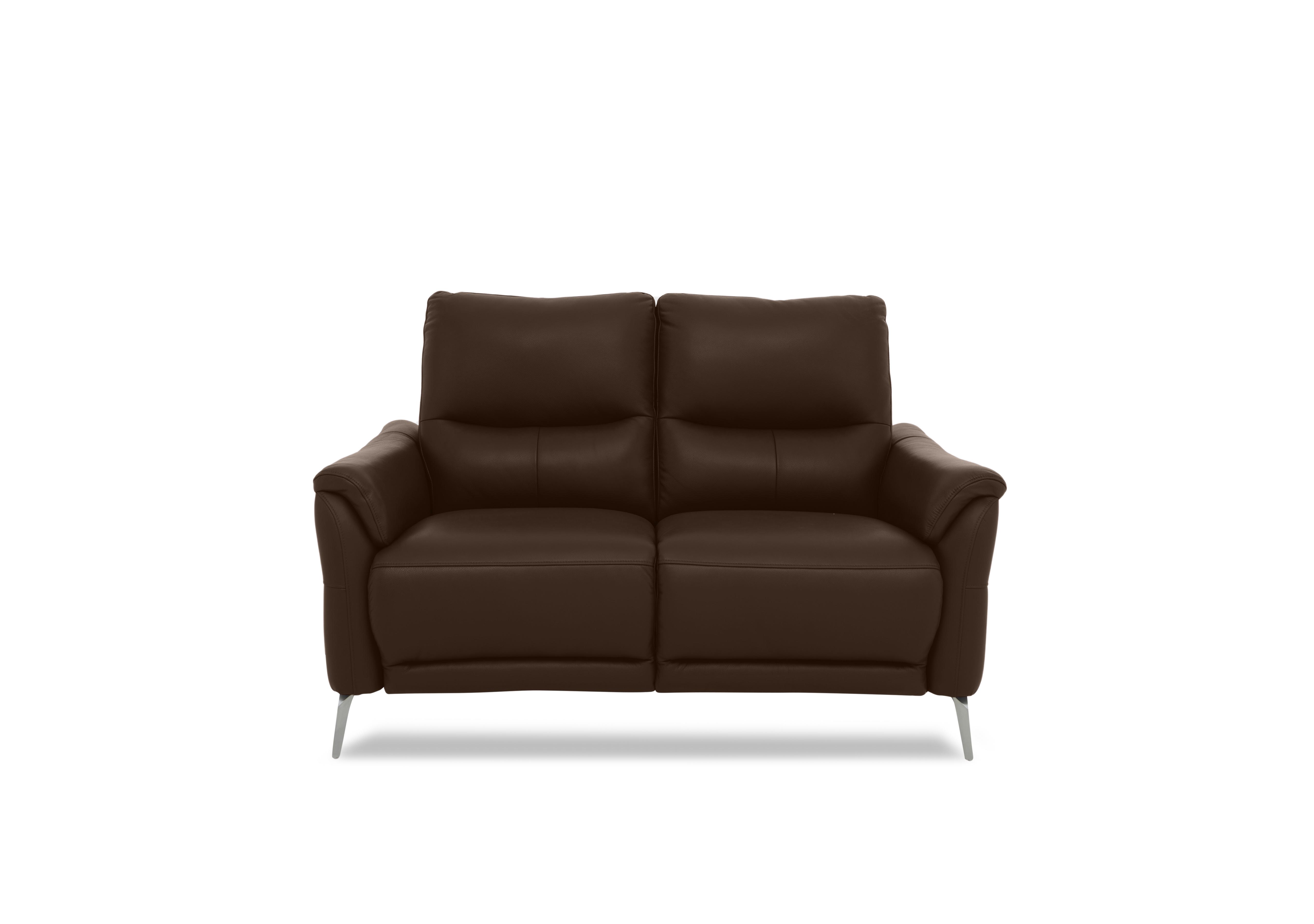 Daytona 2 Seater Leather Sofa in Cat-60/08 Chocolate on Furniture Village
