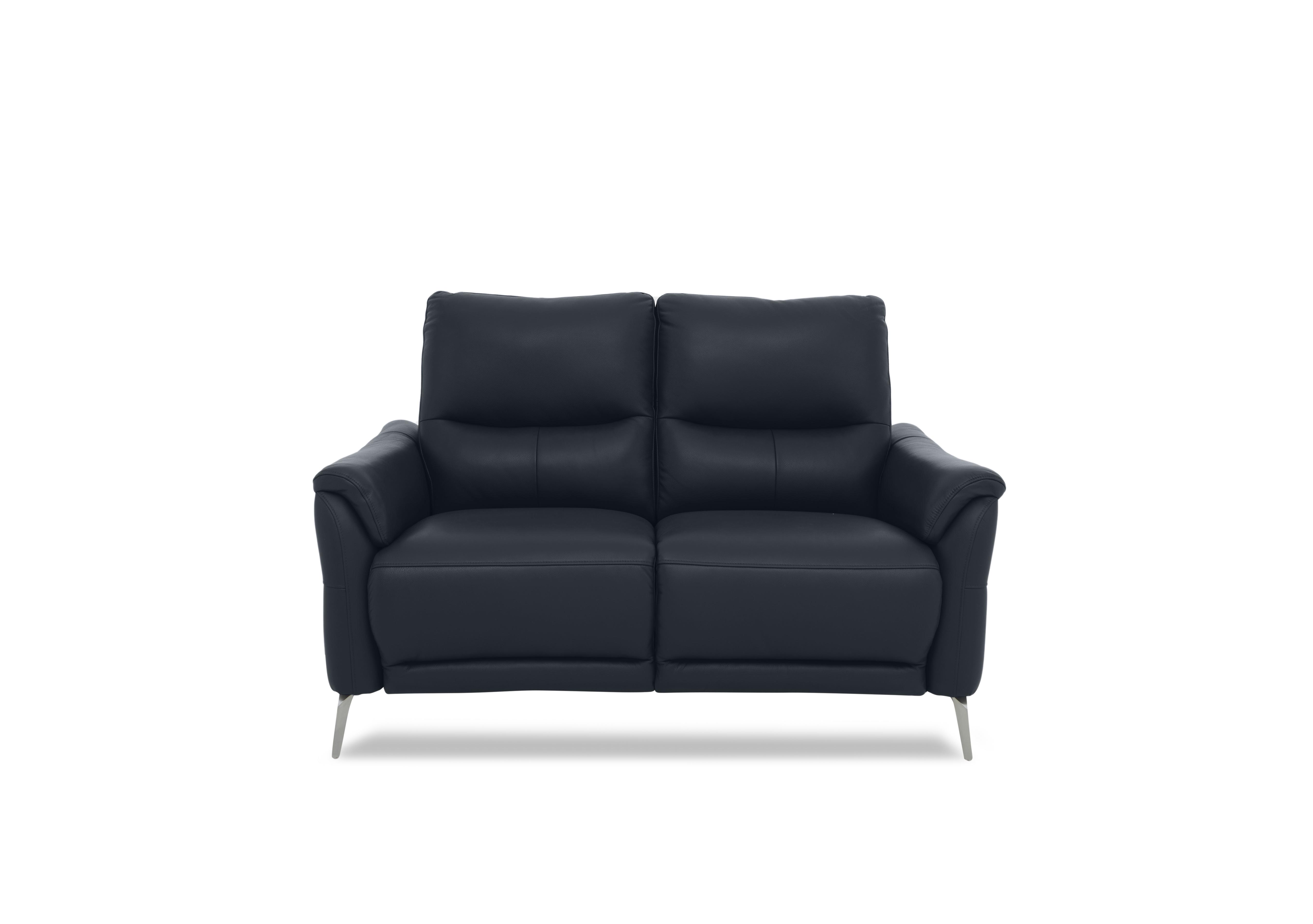 Daytona 2 Seater Leather Sofa in Cat-60/24 Navy on Furniture Village