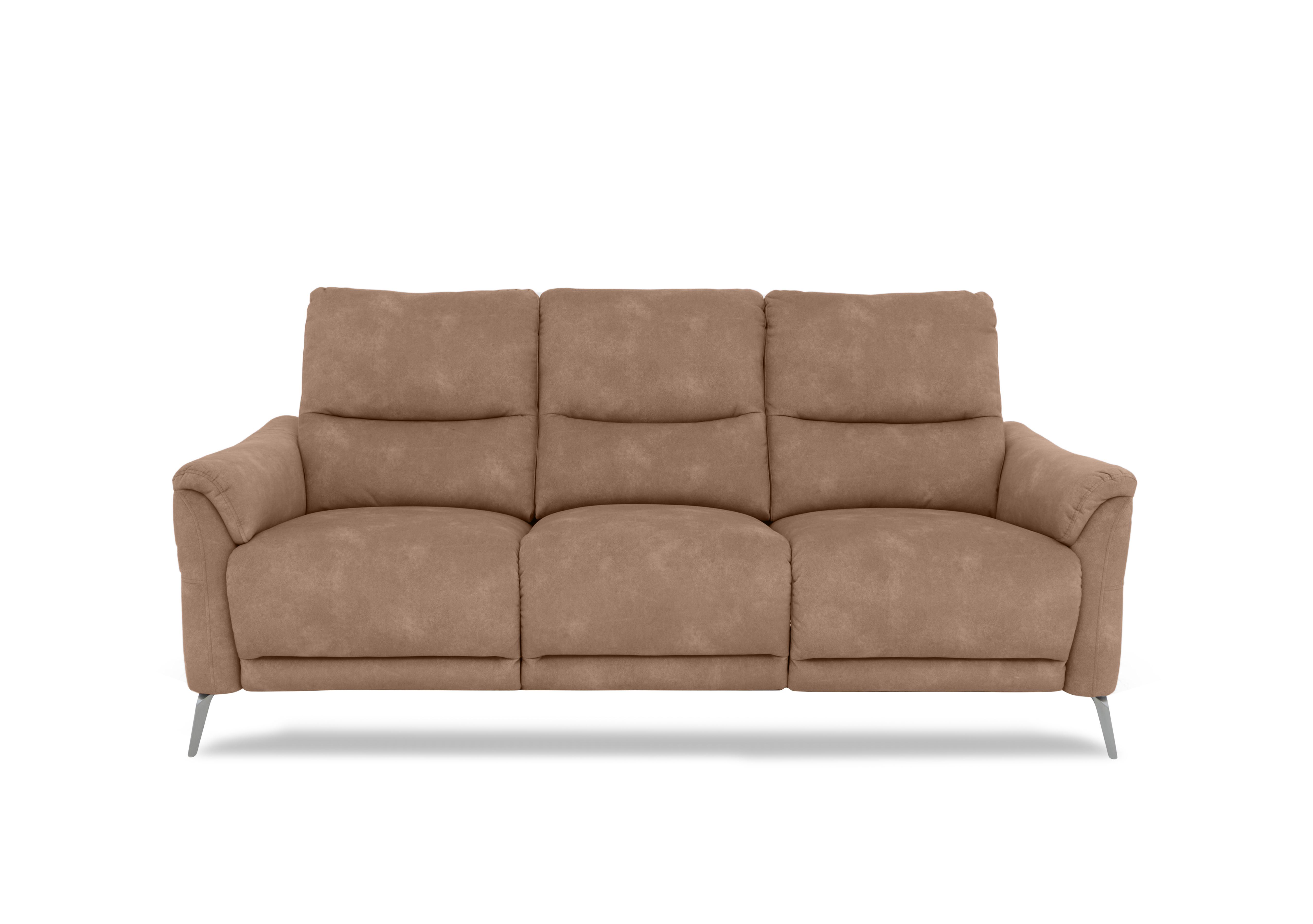 Daytona 3 Seater Fabric Power Recliner Sofa with Drop Down in 43507 Dexter Sand on Furniture Village