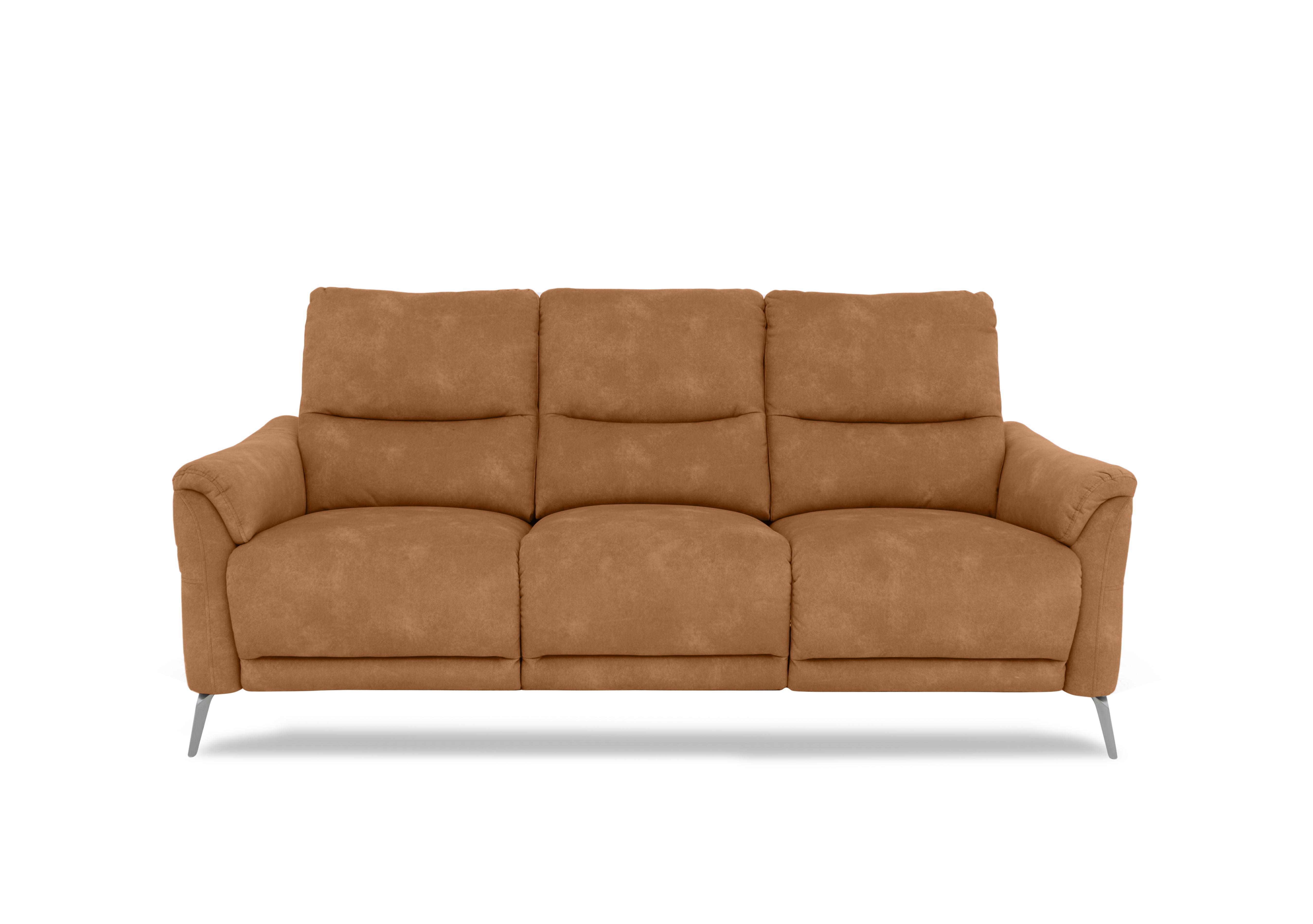 Daytona 3 Seater Fabric Power Recliner Sofa with Drop Down in 43509 Dexter Pumpkin on Furniture Village