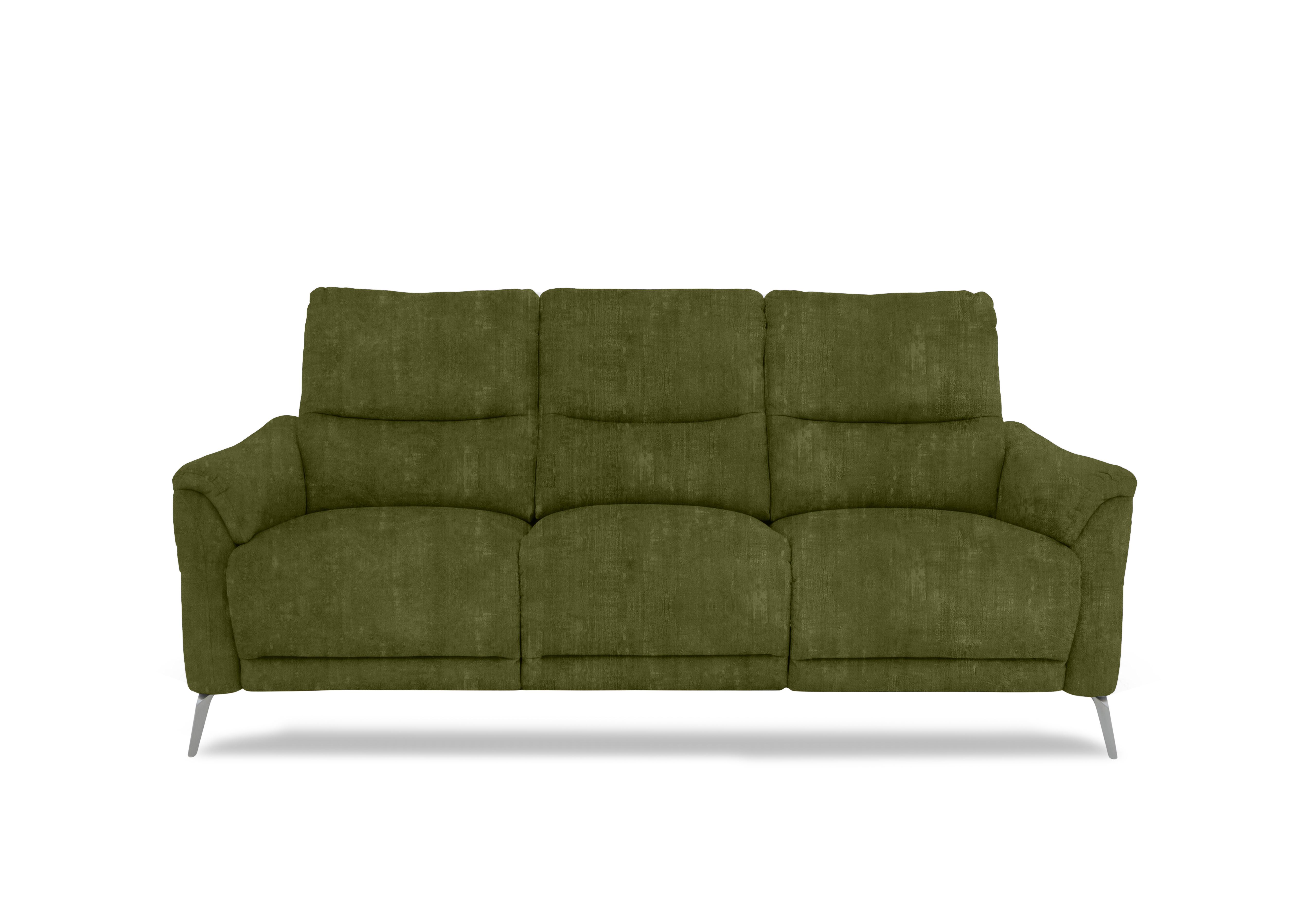 Daytona 3 Seater Fabric Power Recliner Sofa with Drop Down in 52003 Heritage Olive on Furniture Village