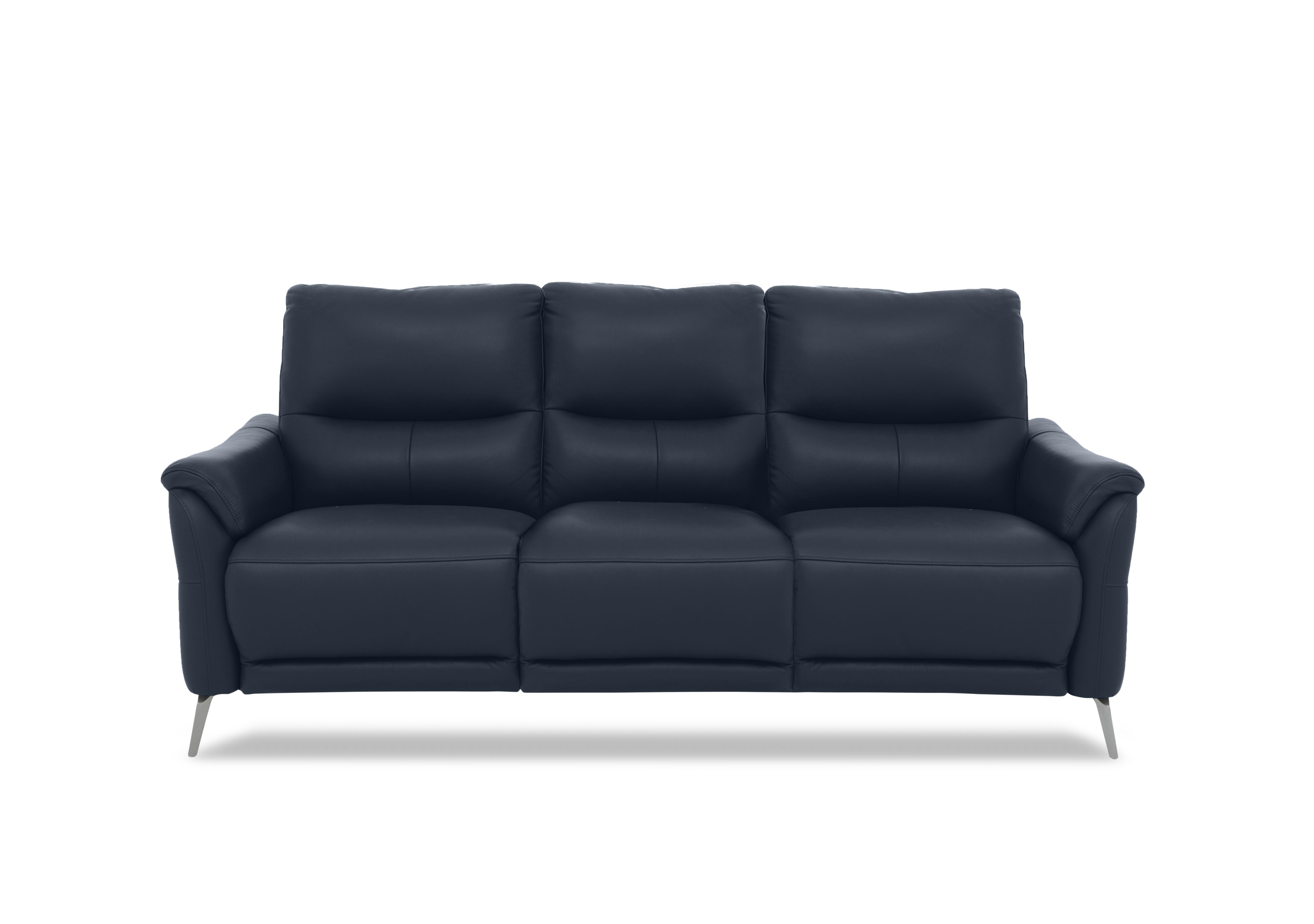 Daytona 3 Seater Leather Power Recliner Sofa with Drop Down in Cat-40/09 Peacock on Furniture Village