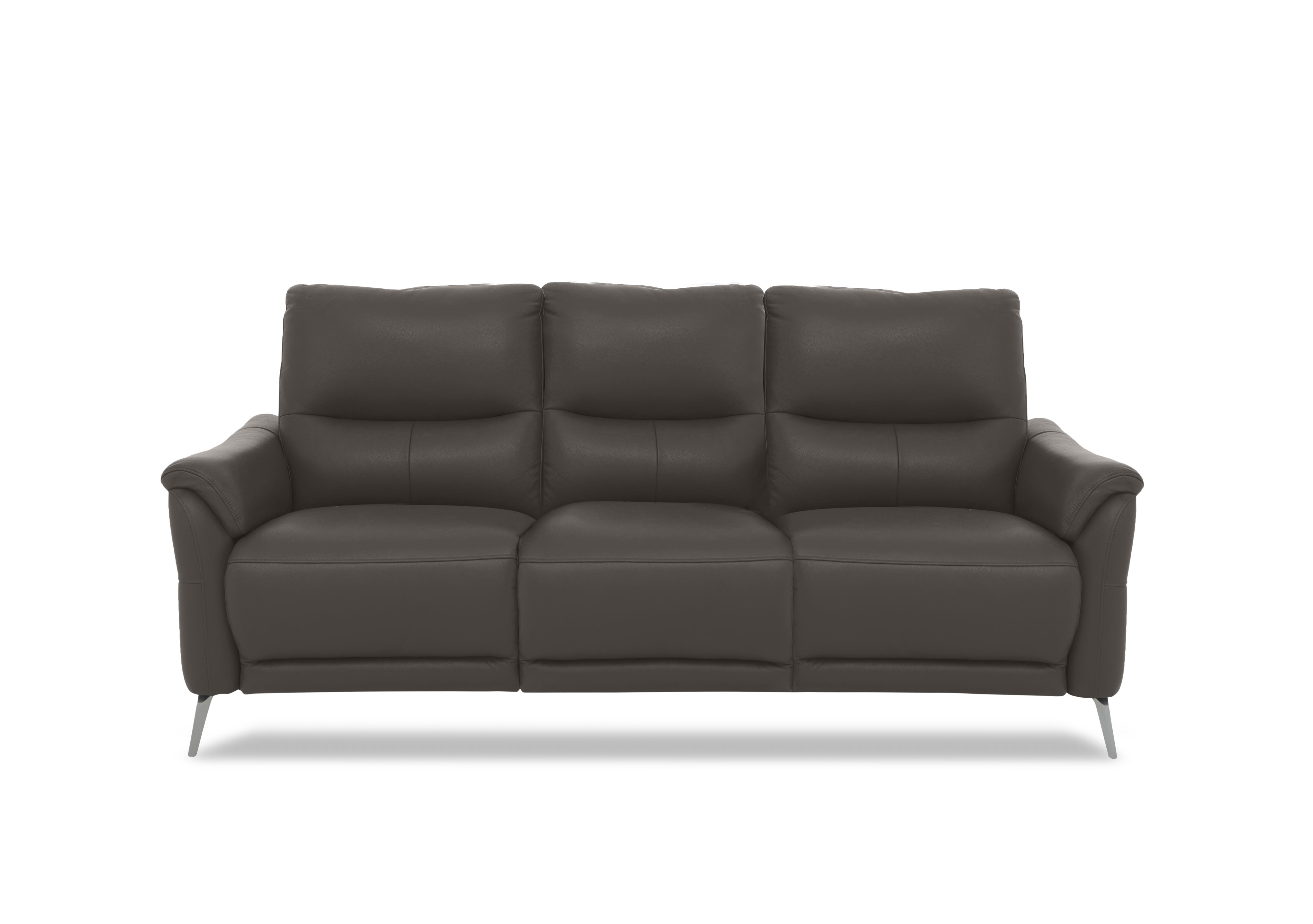 Daytona 3 Seater Leather Sofa in Cat-60/21 Storm on Furniture Village