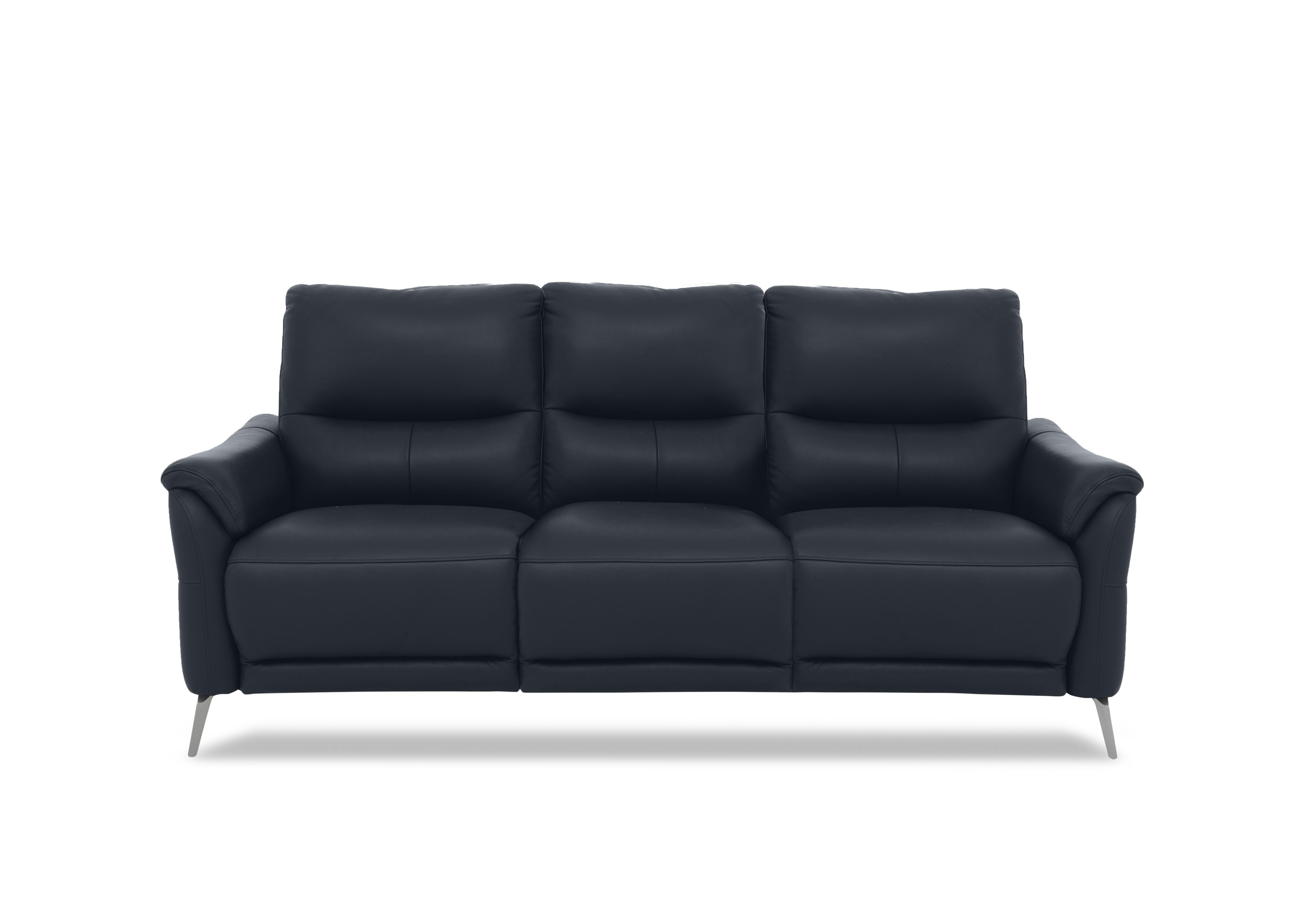 Daytona 3 Seater Leather Sofa in Cat-60/24 Navy on Furniture Village