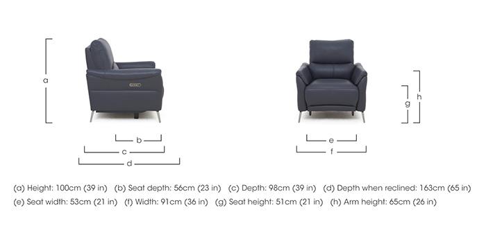 Daytona Leather Chair in  on Furniture Village