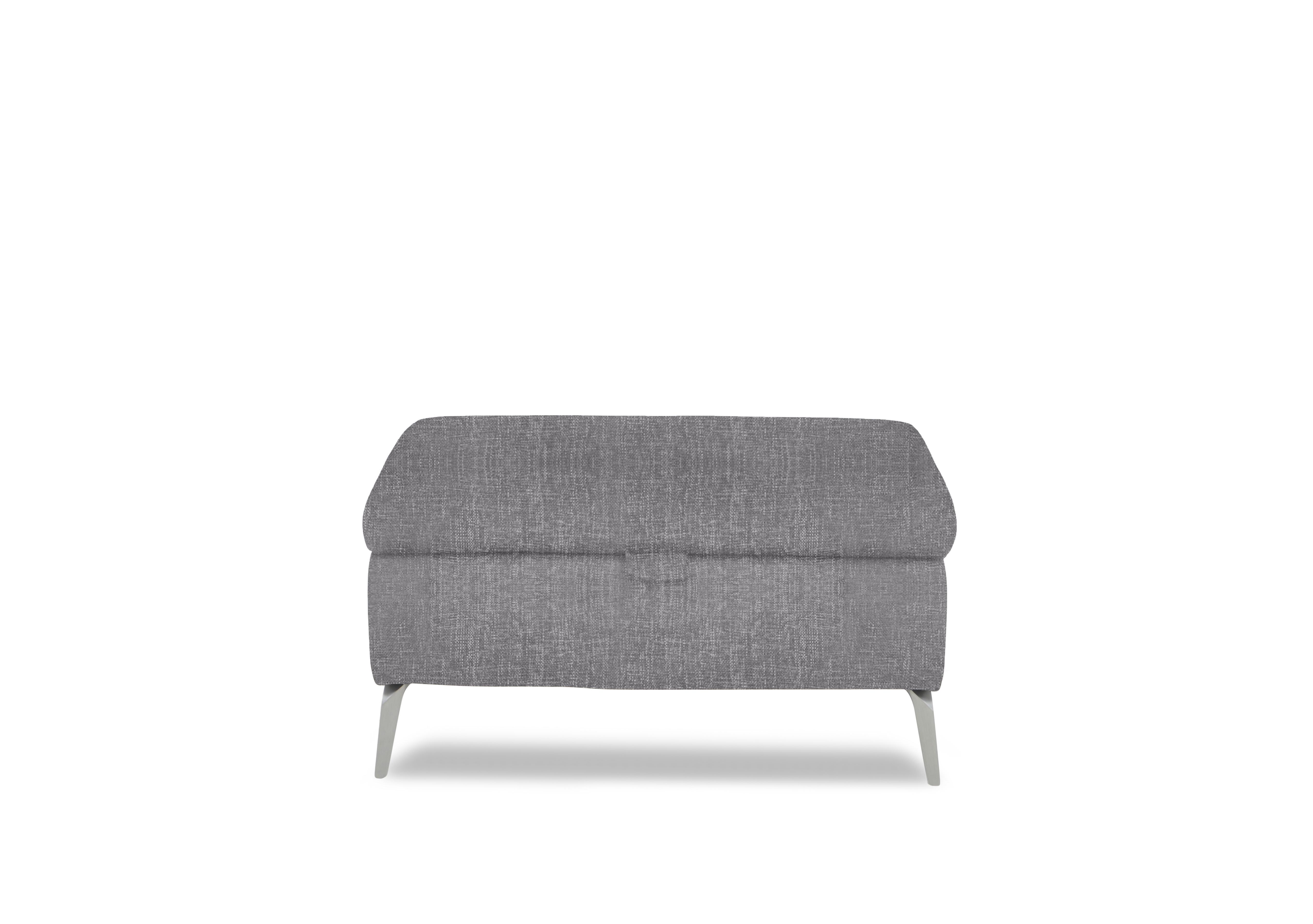 Daytona Fabric Storage Footstool in 12445 Anivia Grey on Furniture Village