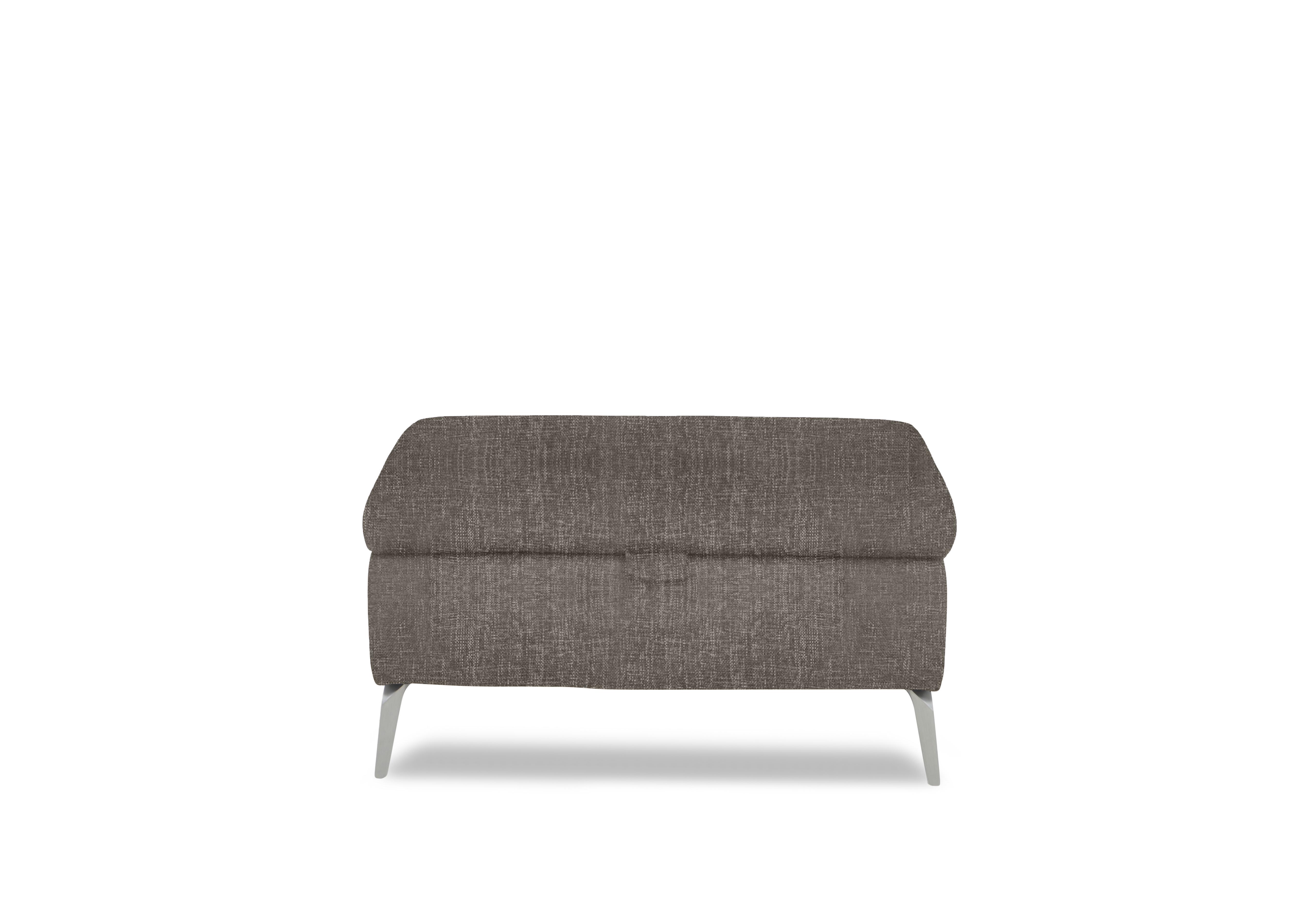 Daytona Fabric Storage Footstool in 15445 Anivia Brown on Furniture Village