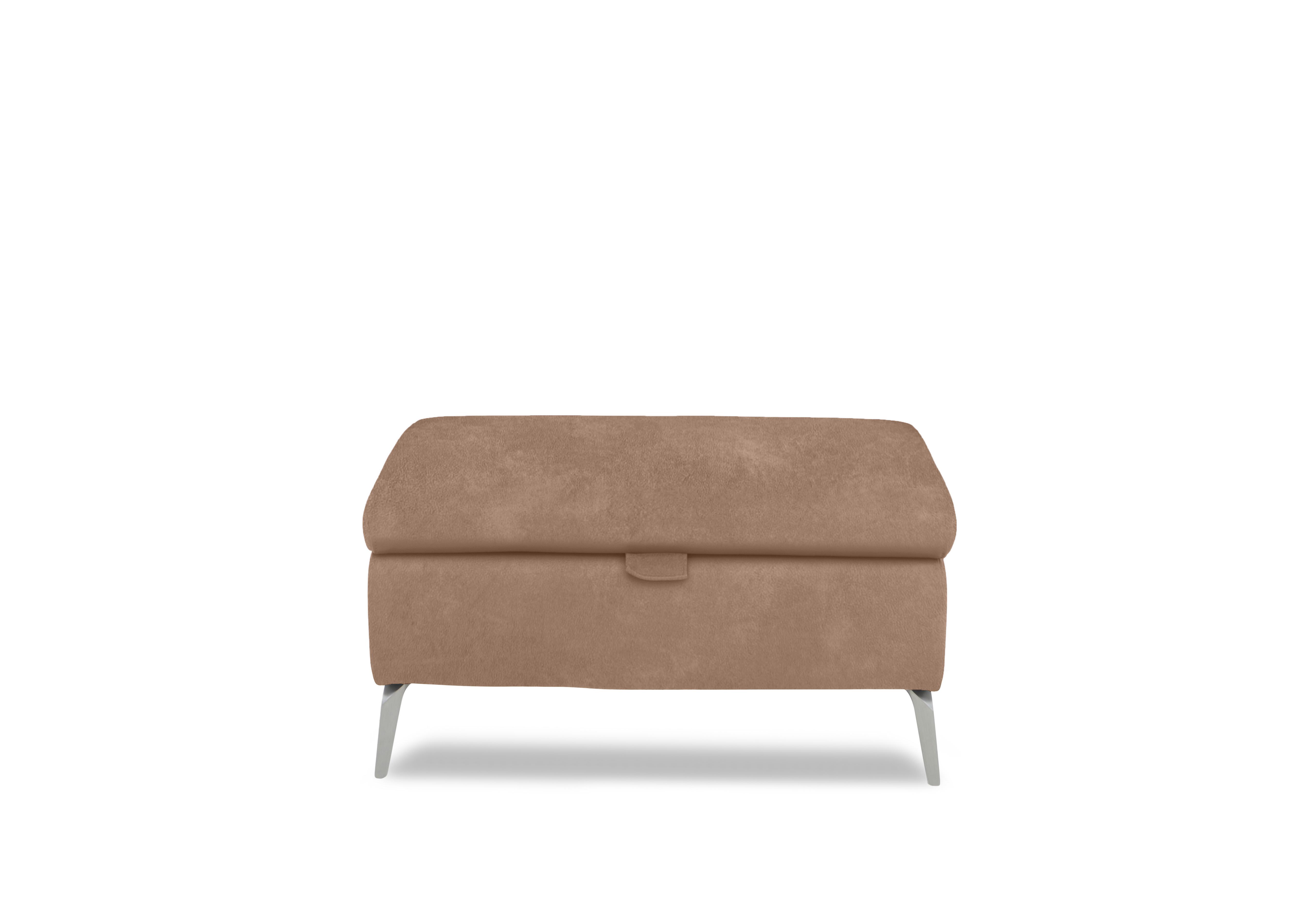 Daytona Fabric Storage Footstool in 43507 Dexter Sand on Furniture Village