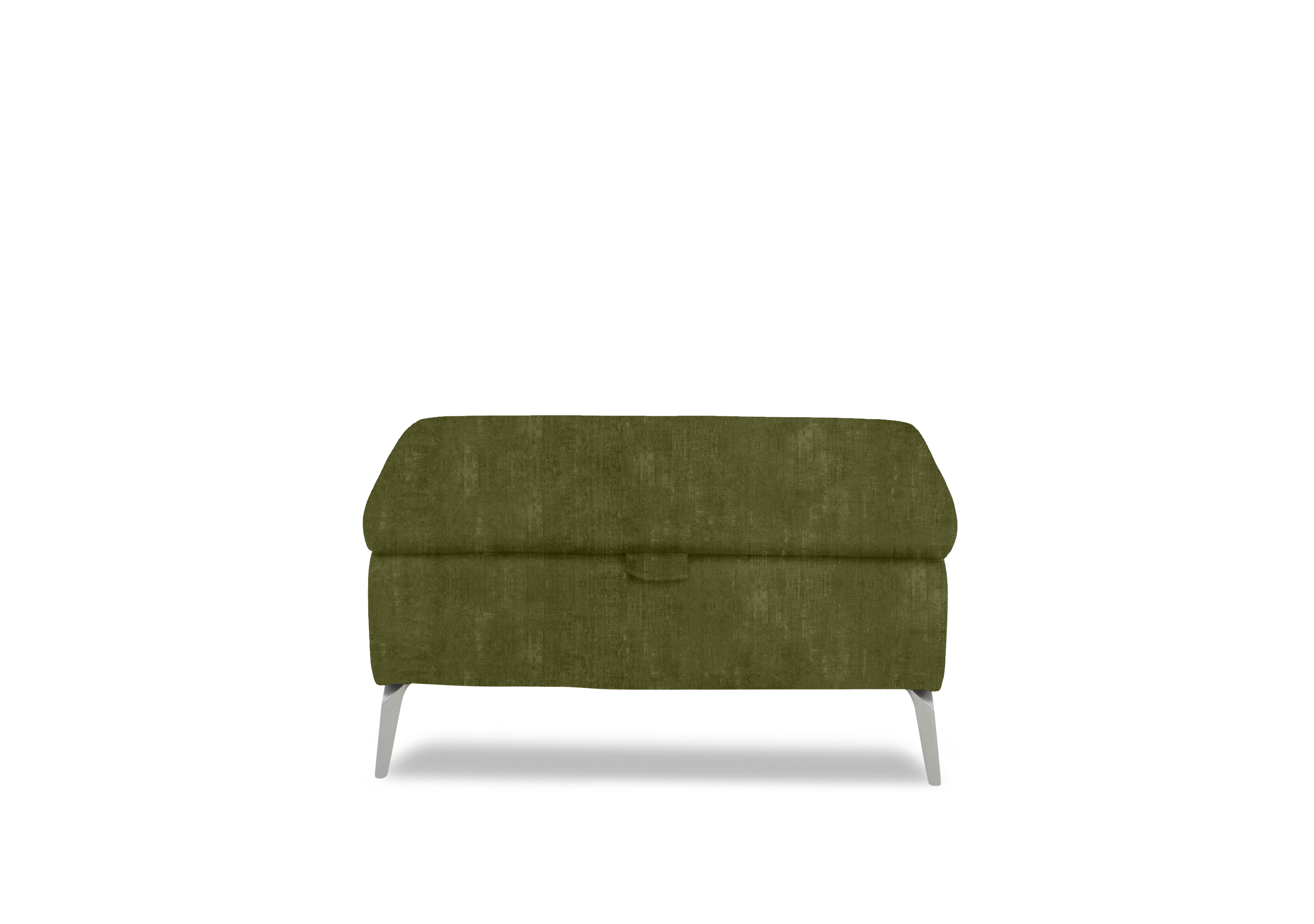 Daytona Fabric Storage Footstool in 52003 Heritage Olive on Furniture Village