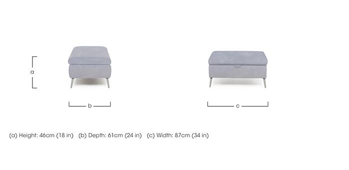 Daytona Fabric Storage Footstool in  on Furniture Village