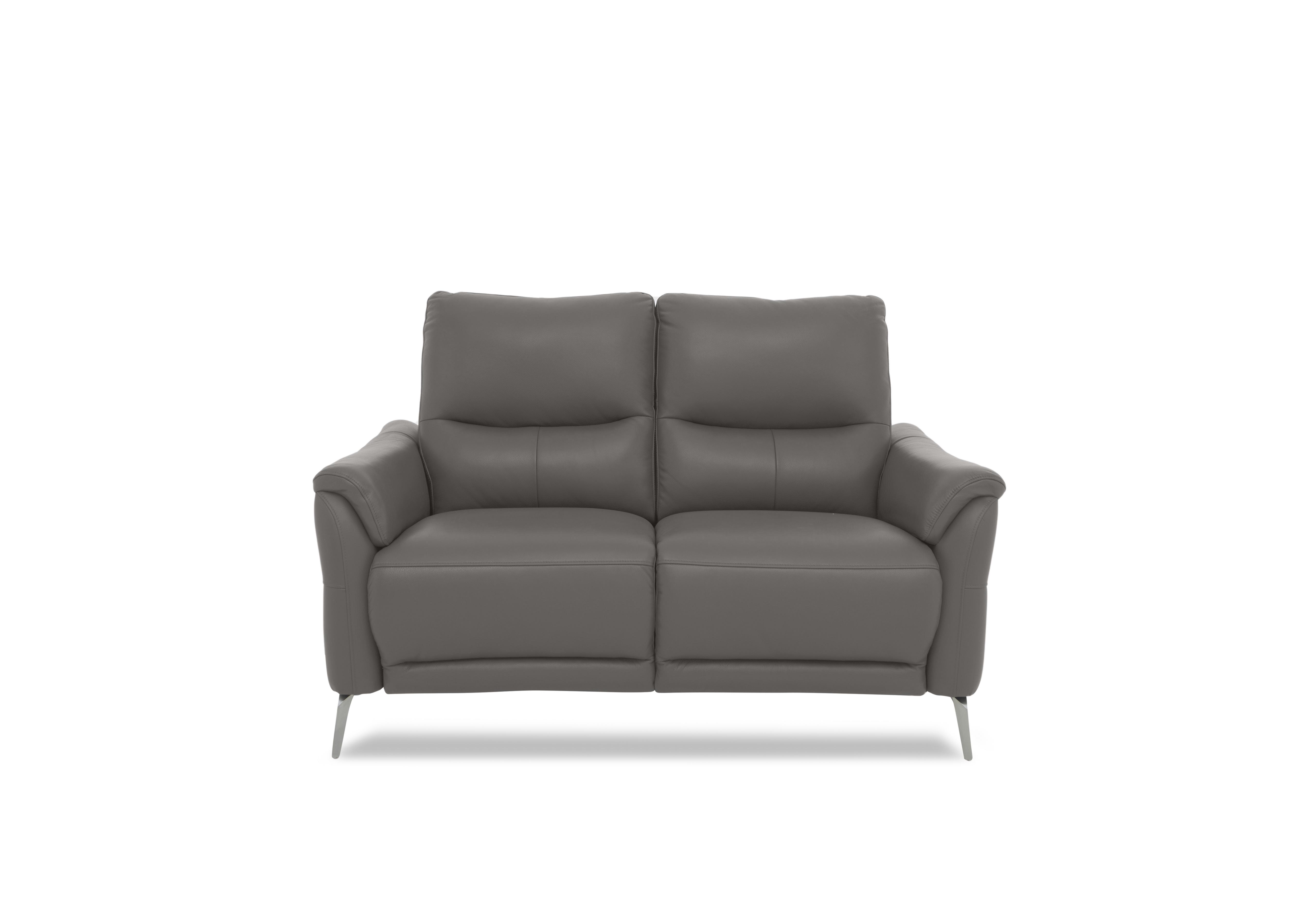 Daytona 2 Seater Leather Power Recliner Sofa with Bluetooth Speaker in Cat-40/15 Elephant on Furniture Village