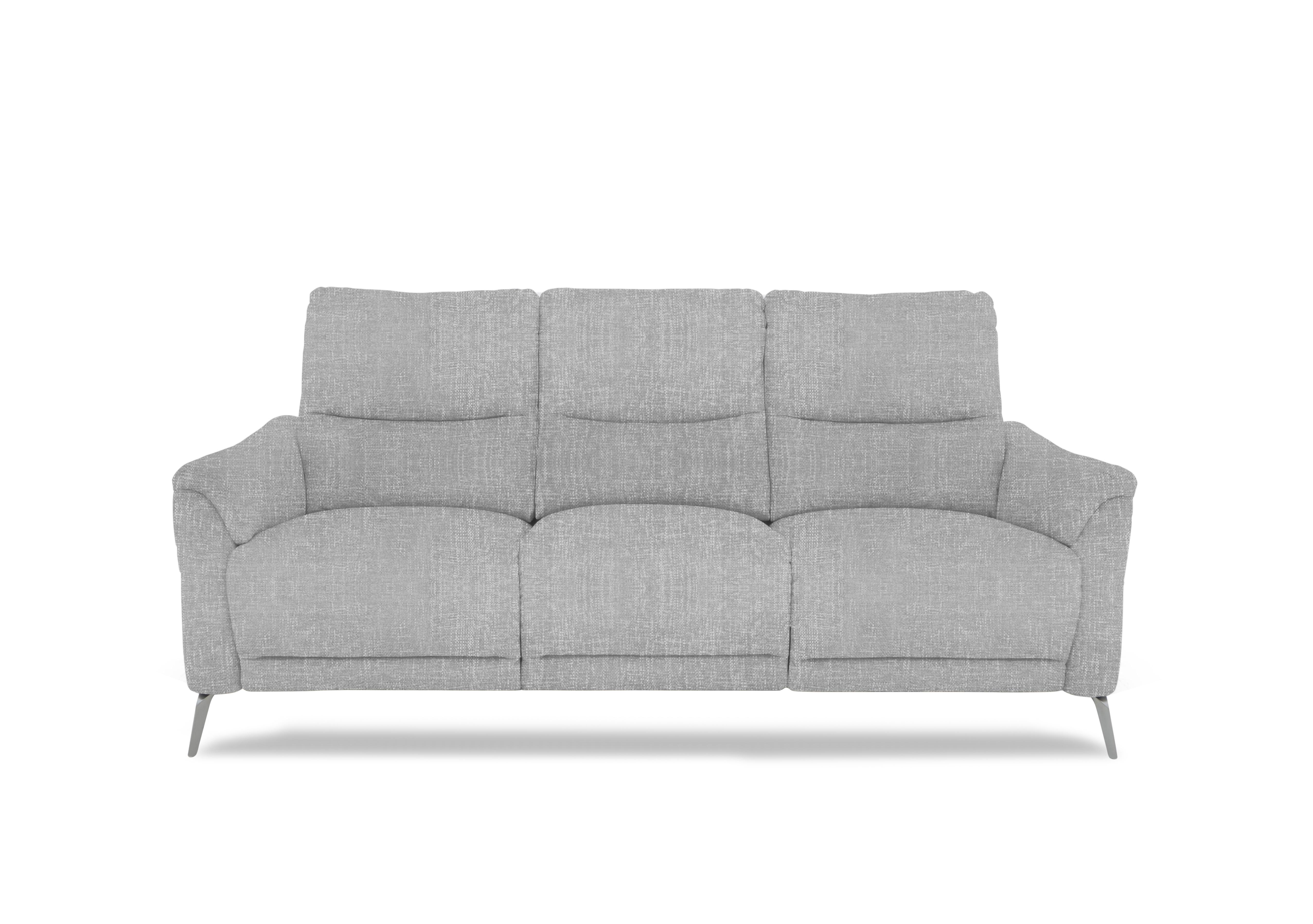 Daytona 3 Seater Fabric Power Recliner Sofa with Bluetooth Speaker in 11445 Anivia Light Grey on Furniture Village
