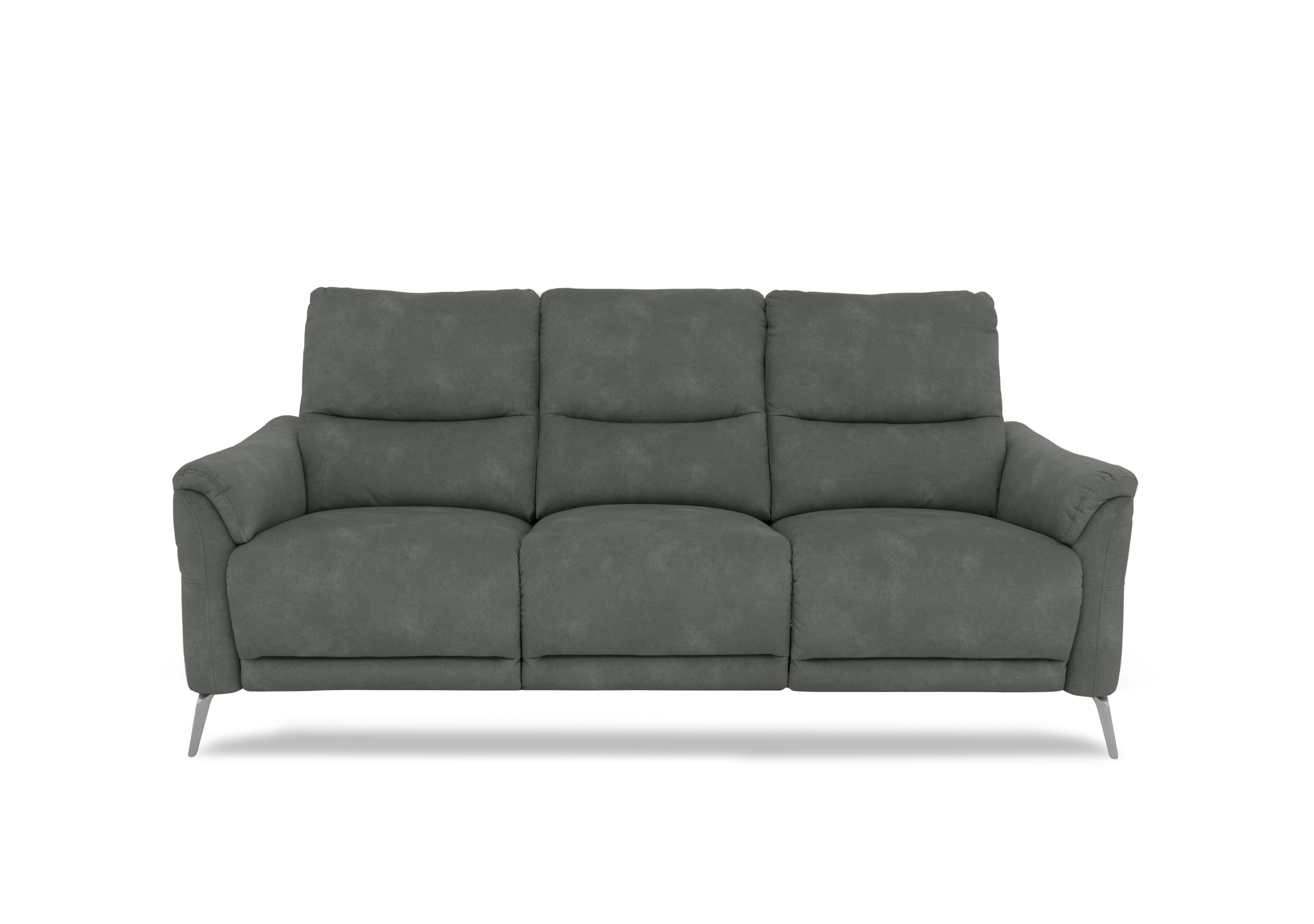 Daytona 3 Seater Fabric Power Recliner Sofa with Bluetooth Speaker in 43515 Dexter Moss on Furniture Village