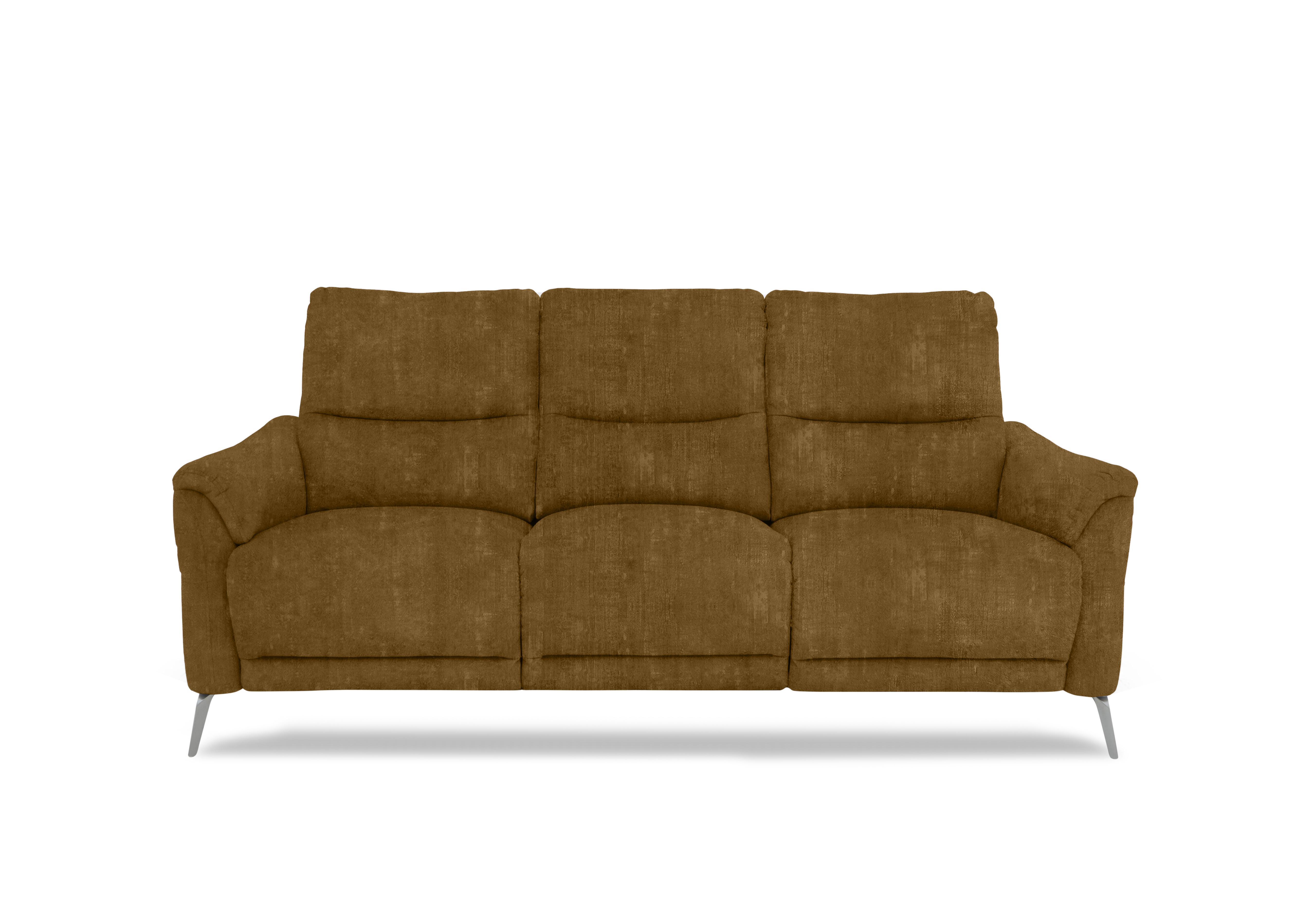 Daytona 3 Seater Fabric Power Recliner Sofa with Bluetooth Speaker in 52002 Heritage Saffron on Furniture Village