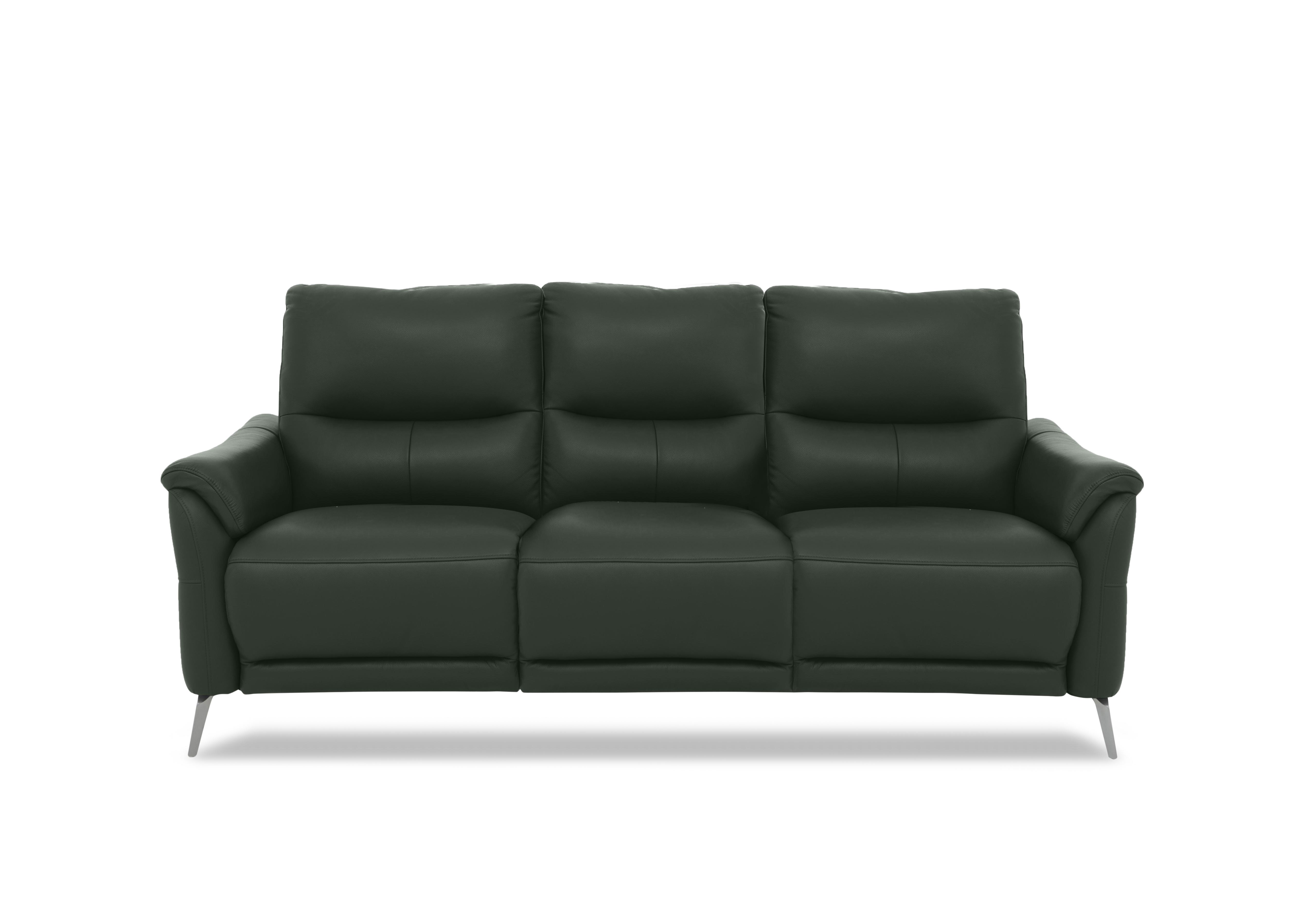 Daytona 3 Seater Leather Power Recliner Sofa with Bluetooth Speaker in Cat-40/10 Oslo Pine on Furniture Village