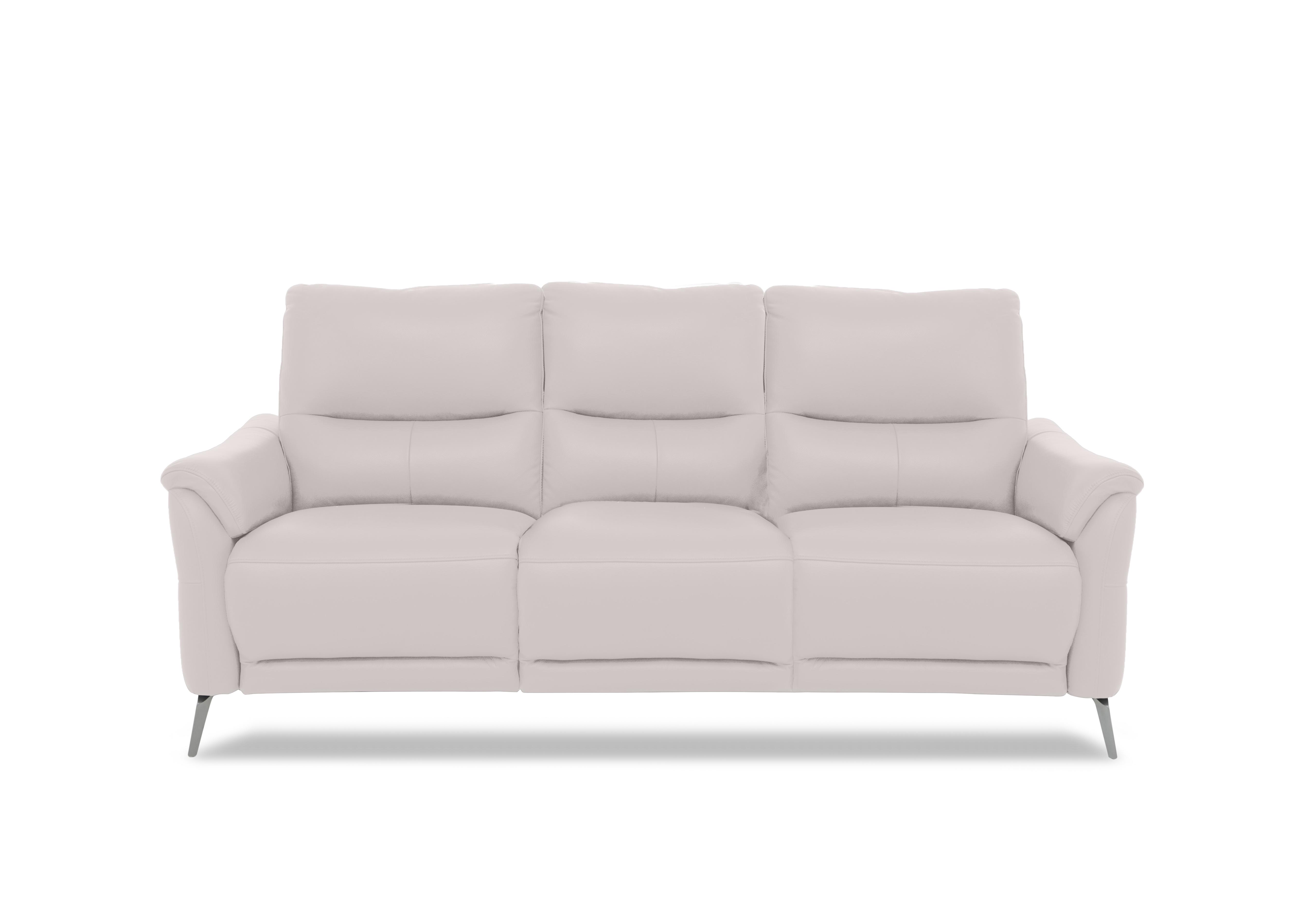 Daytona 3 Seater Leather Power Recliner Sofa with Bluetooth Speaker in Cat-40/13 Cotton on Furniture Village