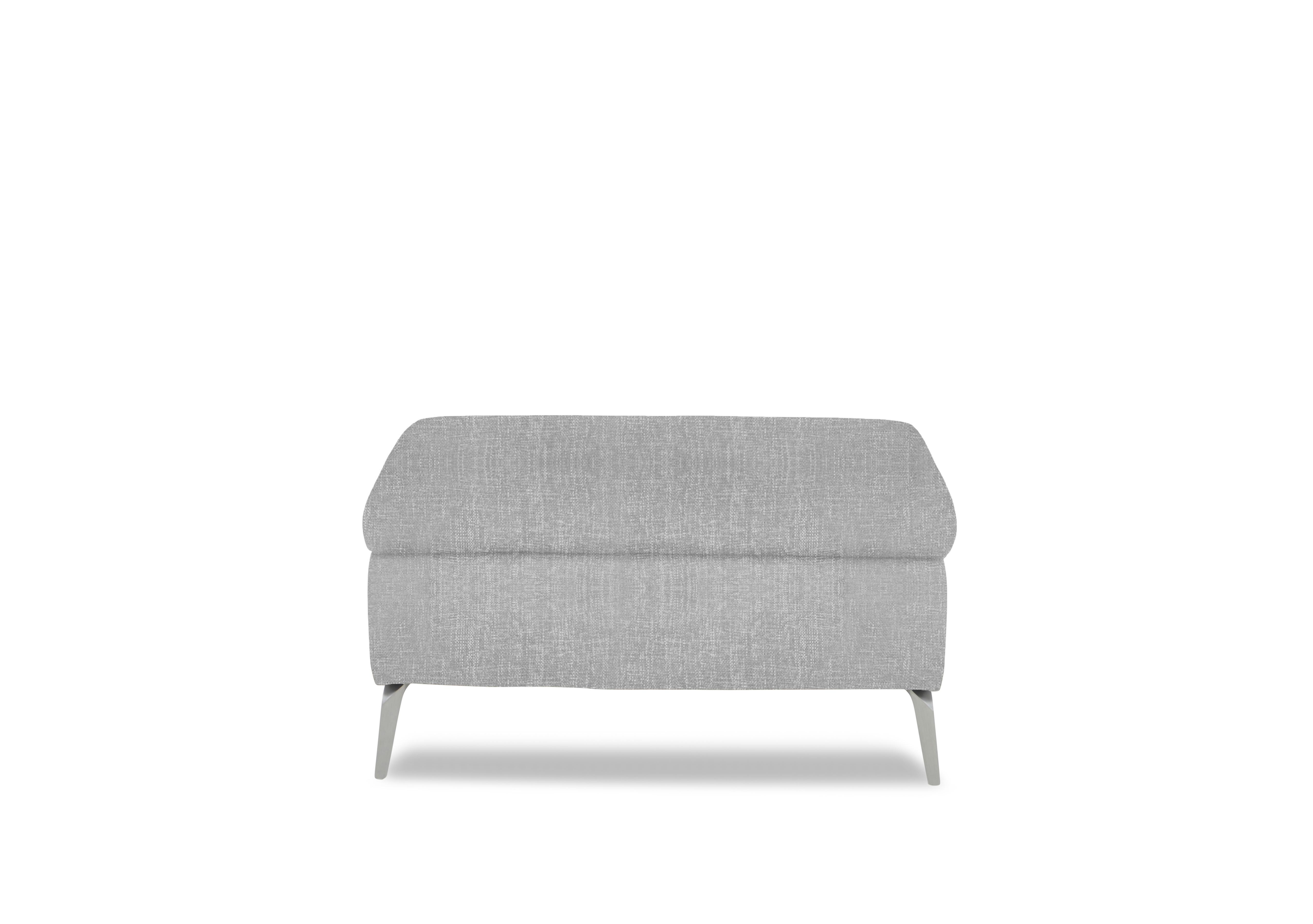 Daytona Fabric Footstool in 11445 Anivia Light Grey on Furniture Village