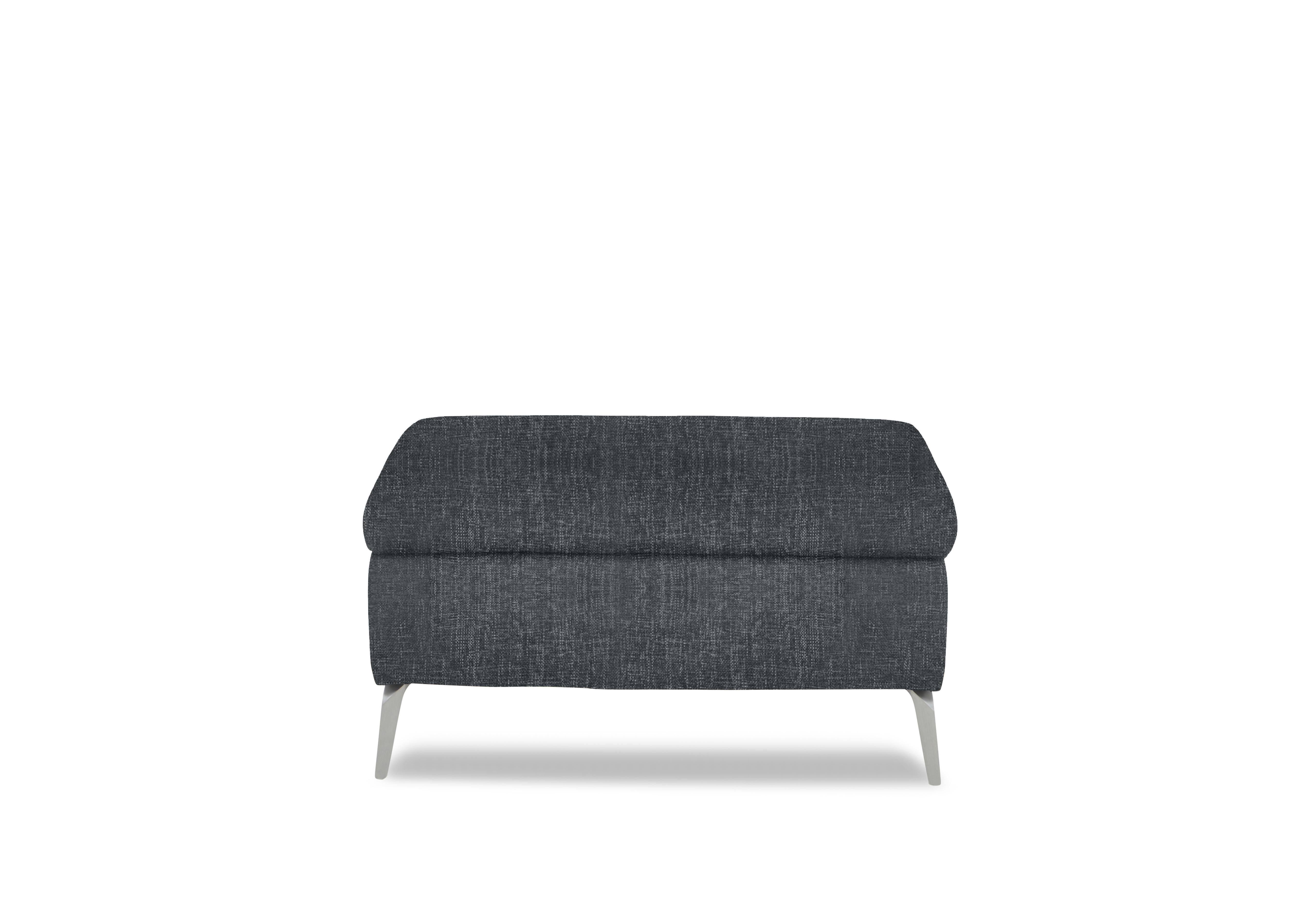Daytona Fabric Footstool in 13345 Anivia Dark Grey on Furniture Village