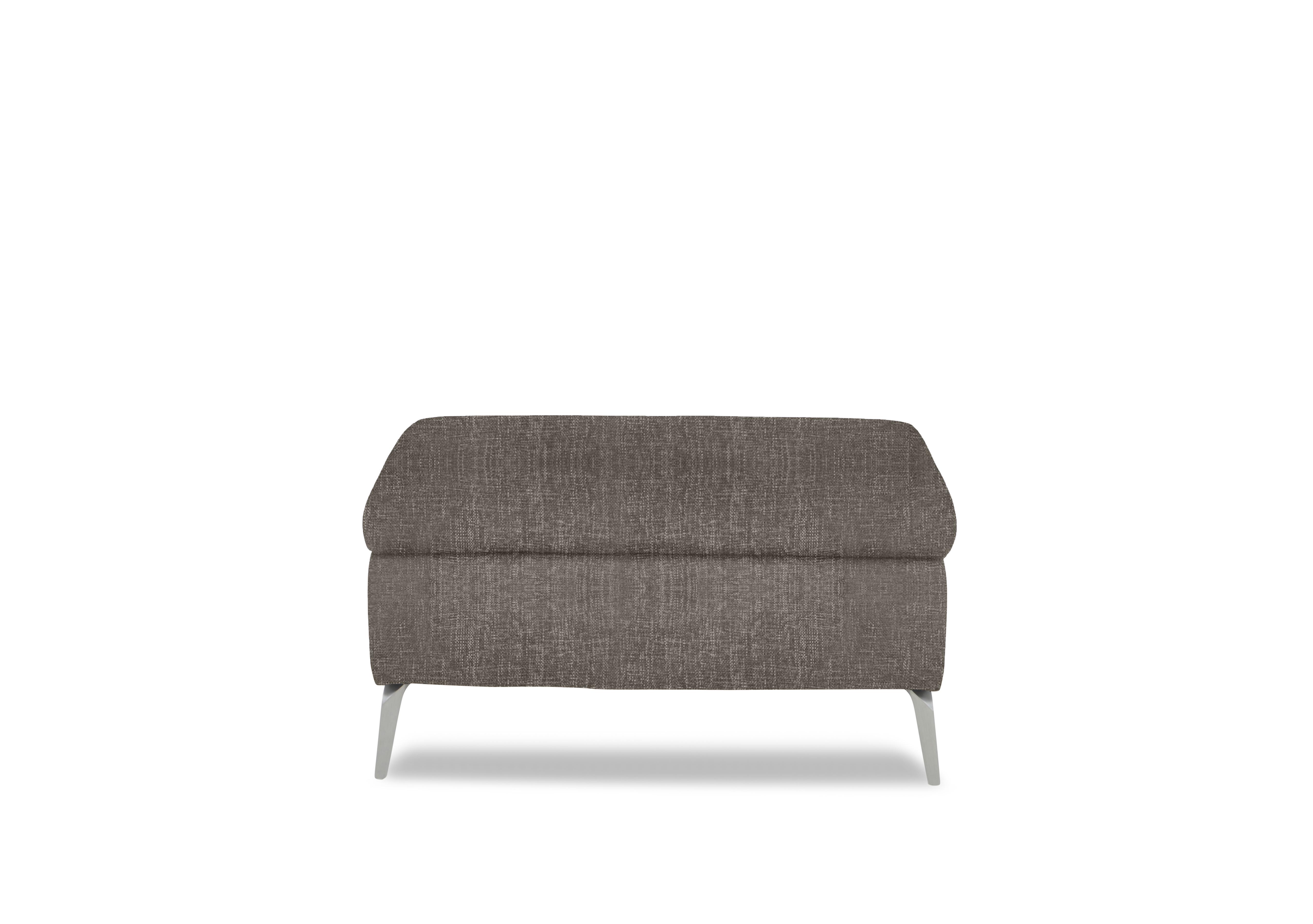 Daytona Fabric Footstool in 15445 Anivia Brown on Furniture Village