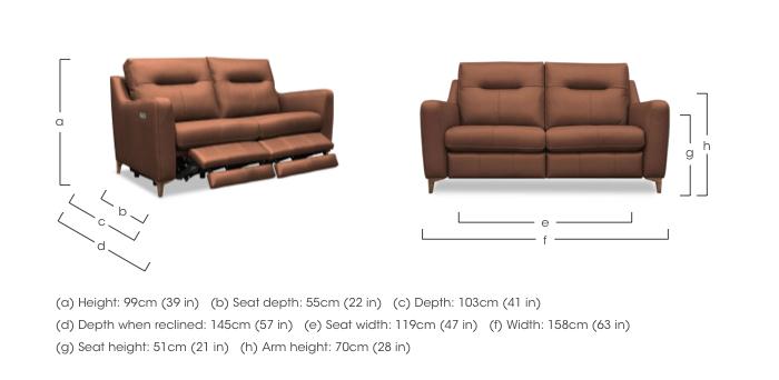 Arlo 2 Seater Leather Sofa in  on Furniture Village